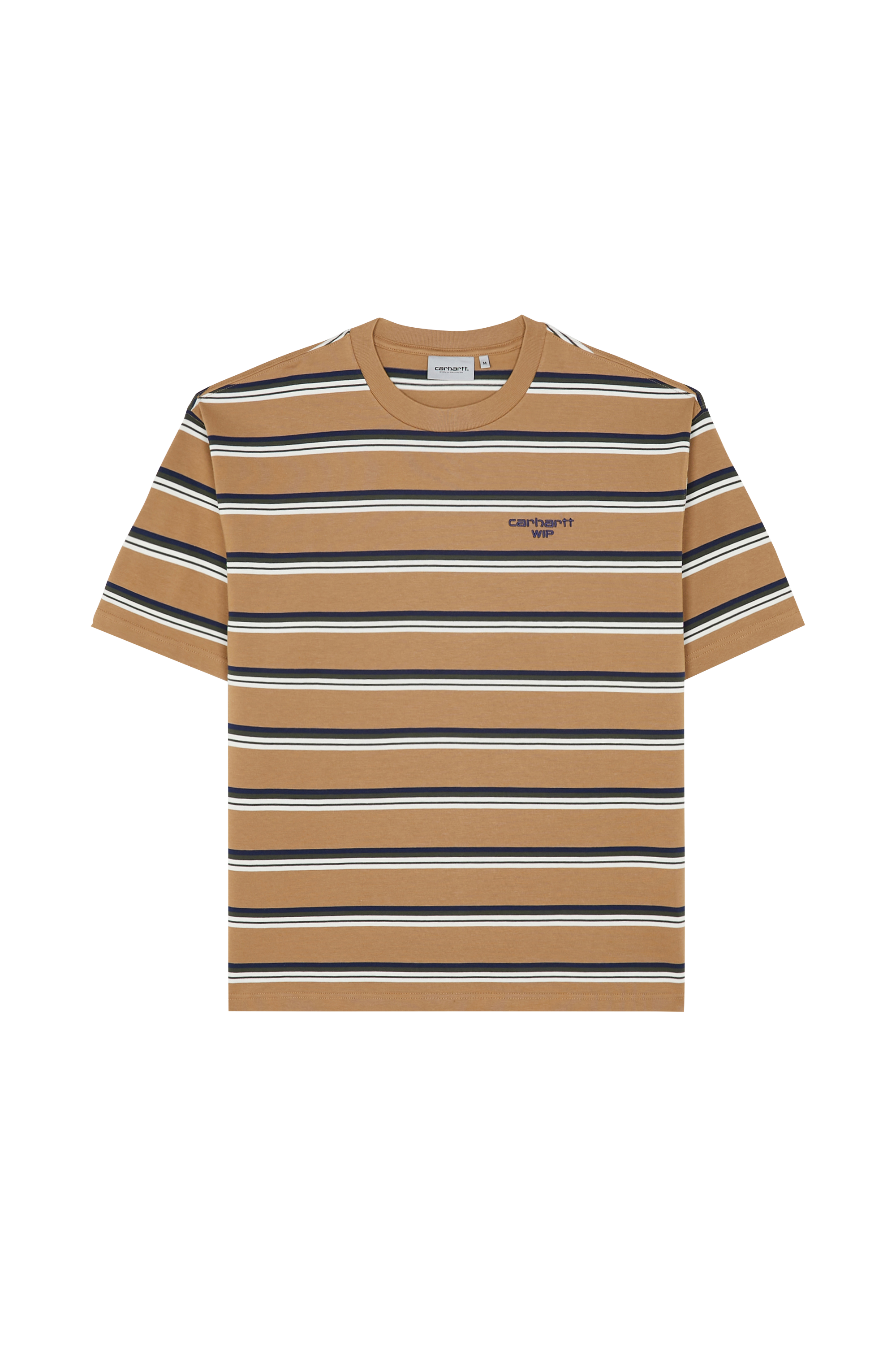 Regular-fit round-neck cotton T-shirt Multicolored