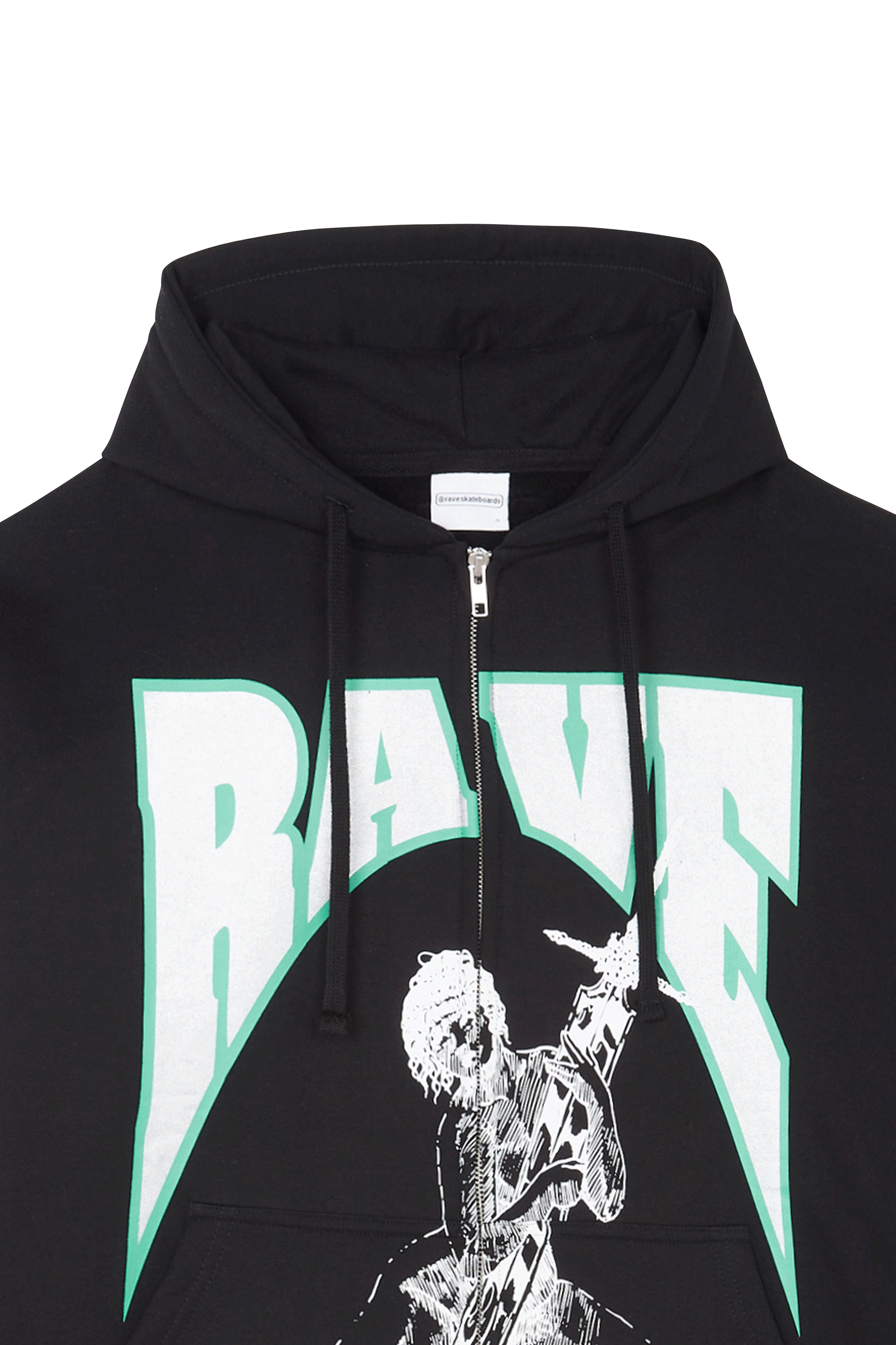 Zip-up hoodie Black