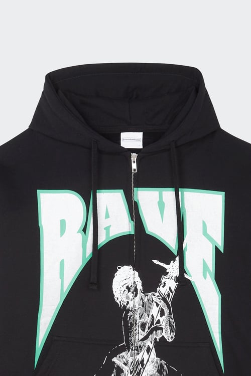 RAVE Hoodie zippé Noir
