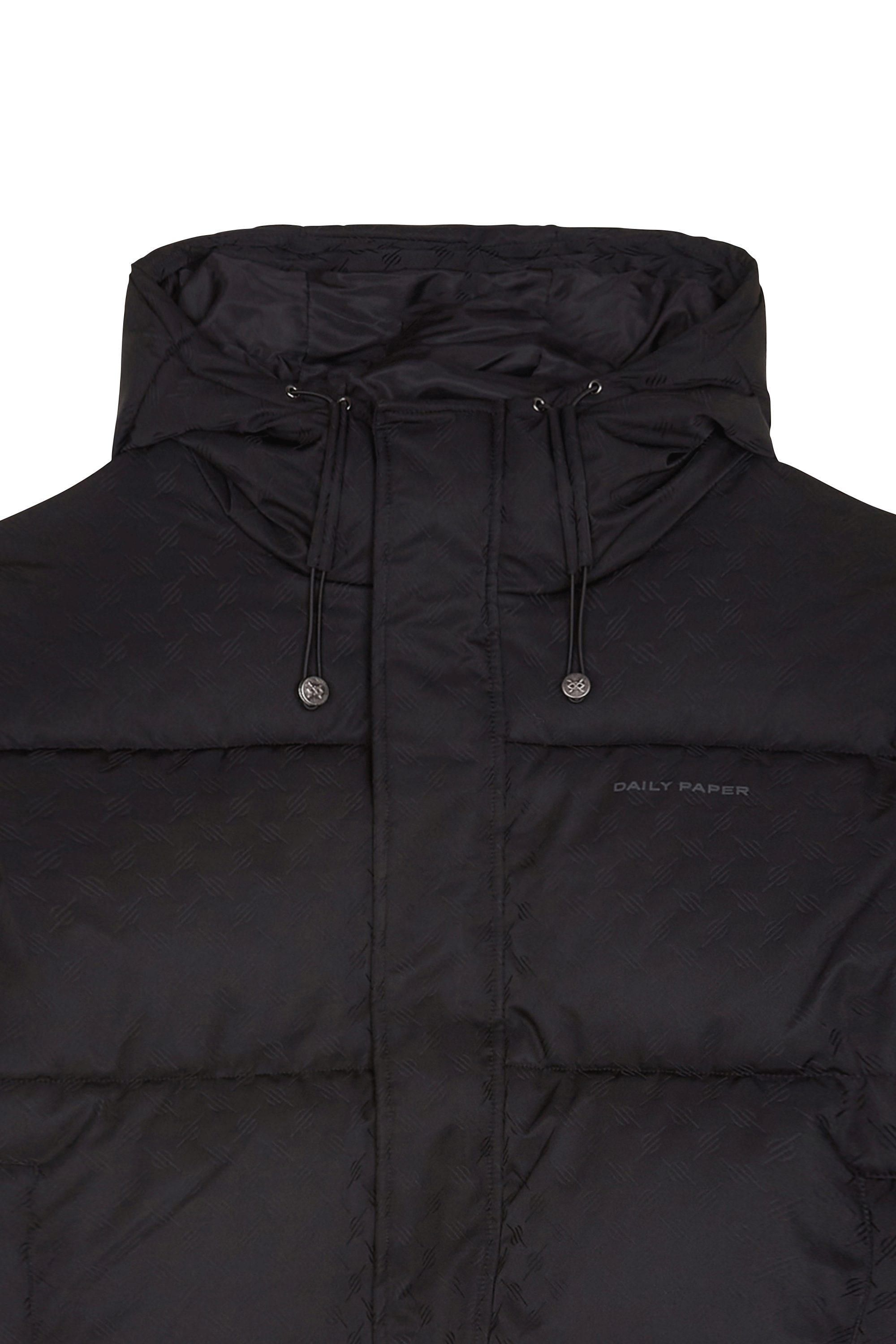 Lightweight quilted padded jacket with high neck | Black DAILY PAPER Men