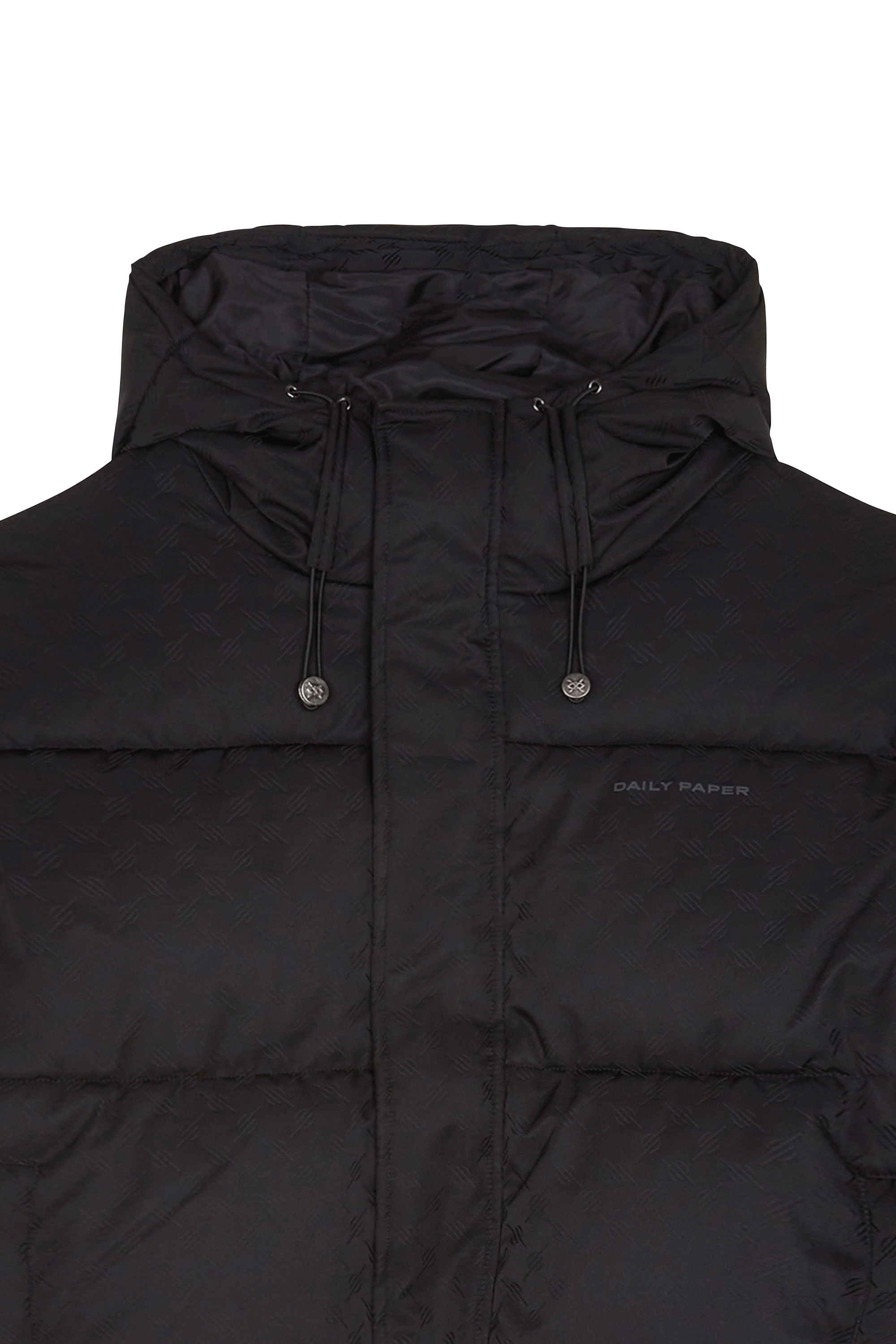 Lightweight quilted padded jacket with high neck Black