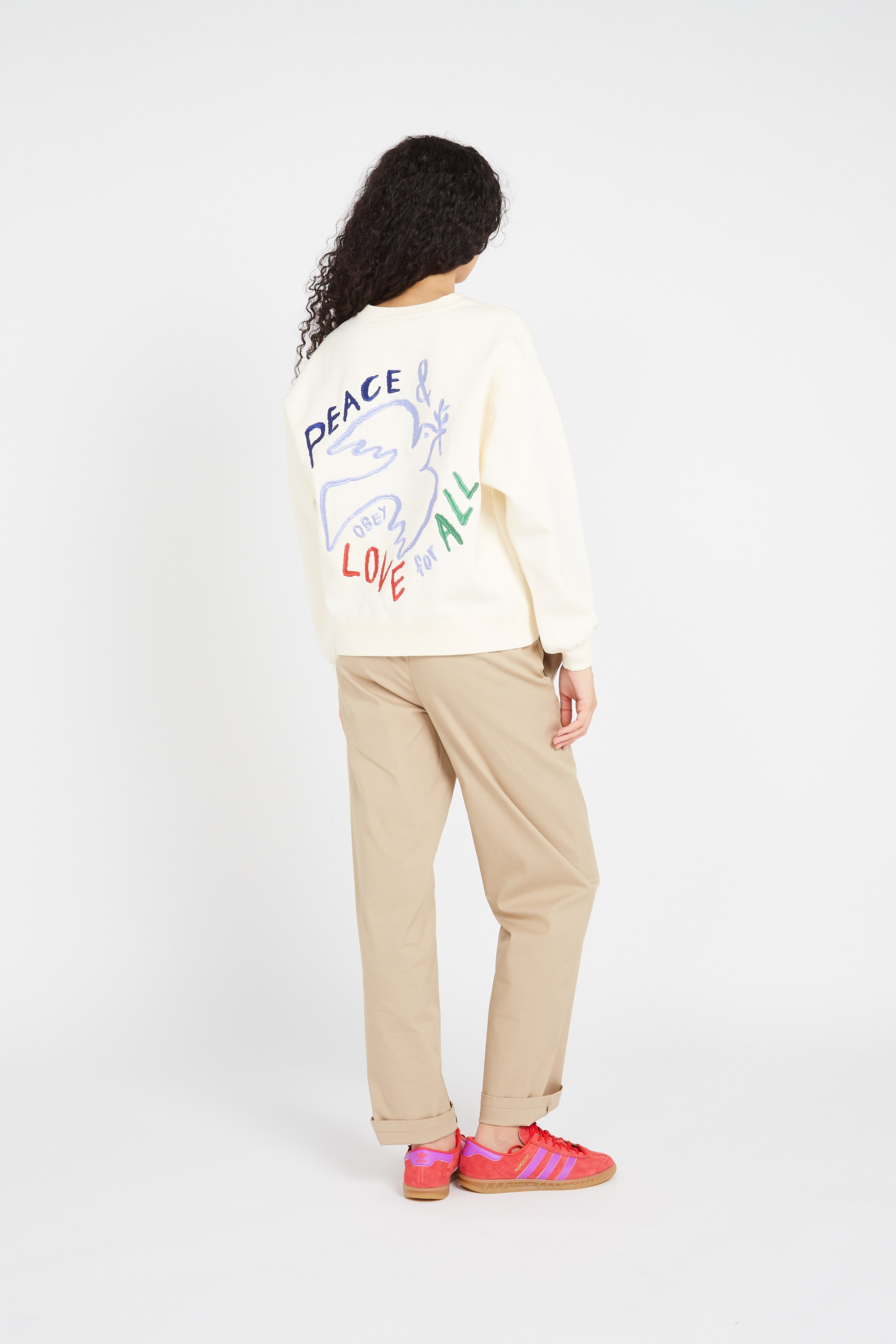sweatshirt | Beige by OBEY sweatshirt Beige