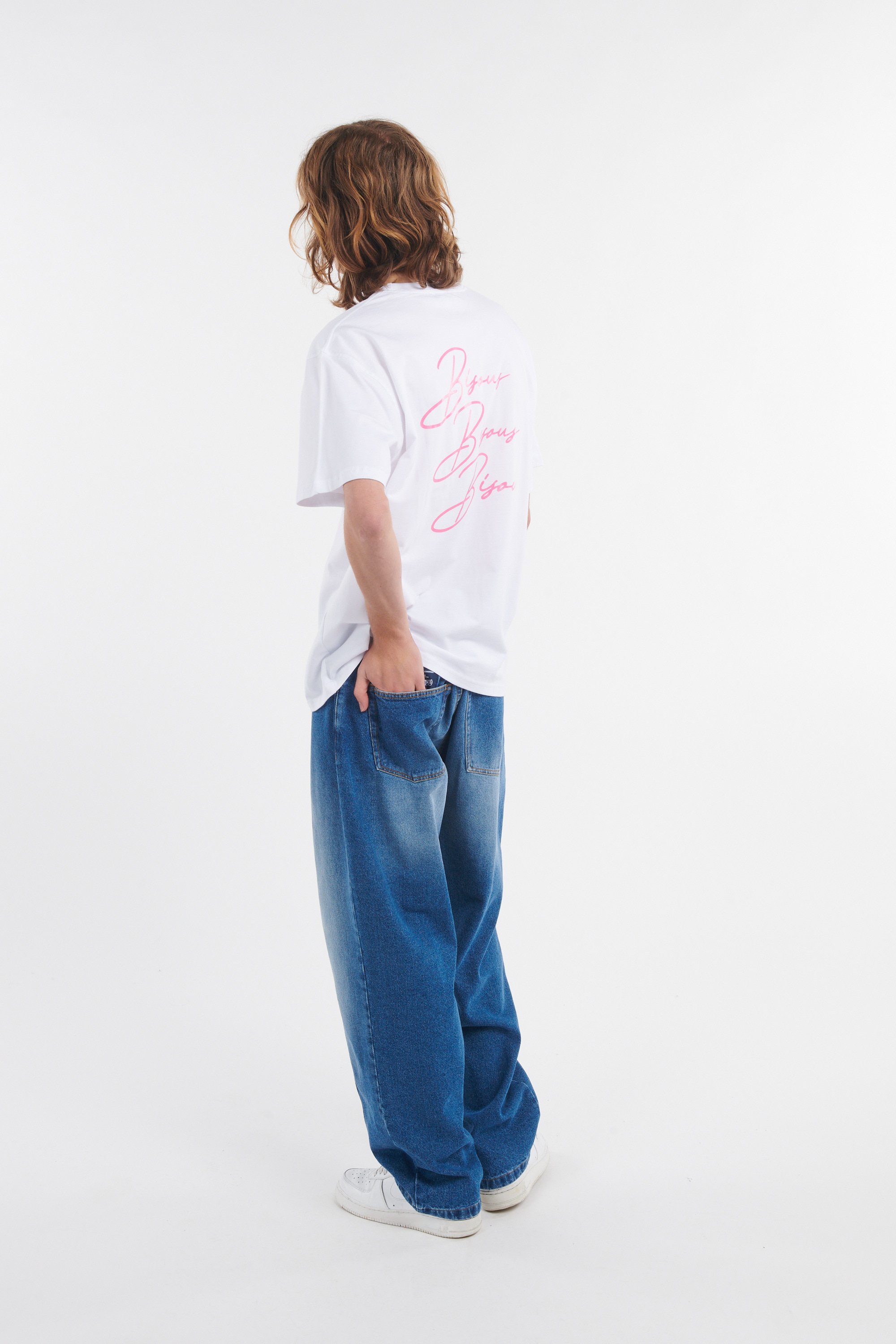 Regular-fit round-neck cotton T-shirt | White by BISOUS SKATEBOARDS Regular-fit round-neck cotton T-shirt White