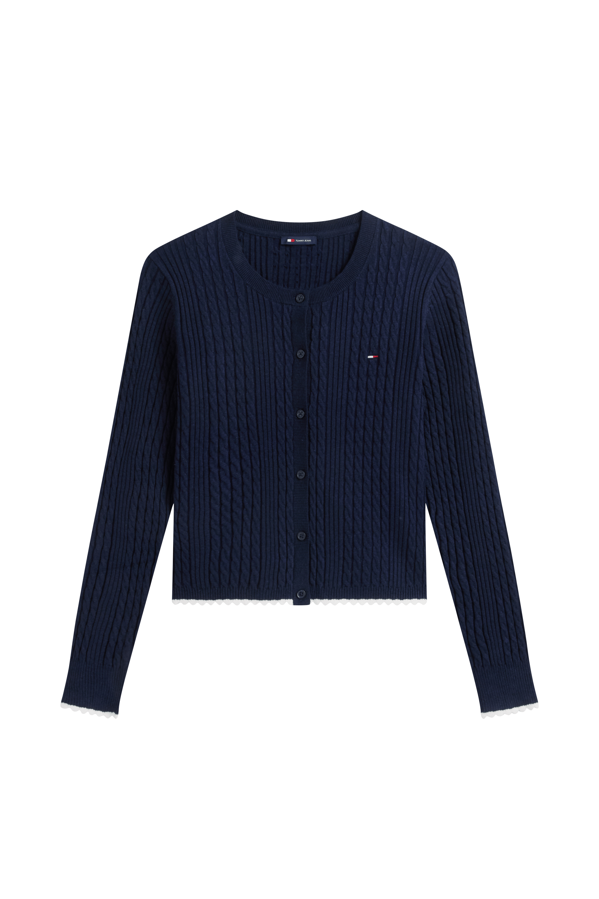 Gilet CABLE CREW NECK Dark blue