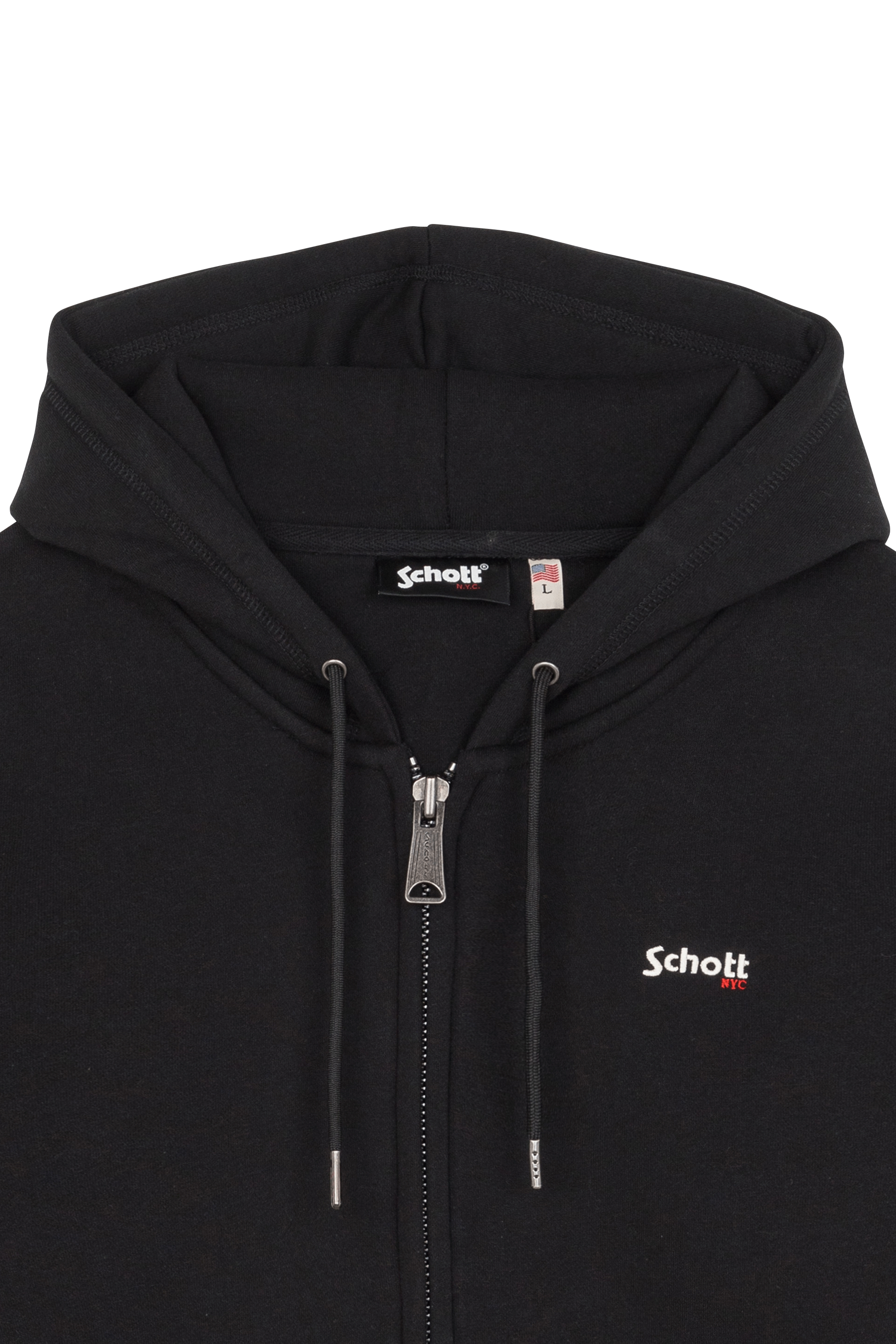 Hoodie zippé SCHOTT Noir