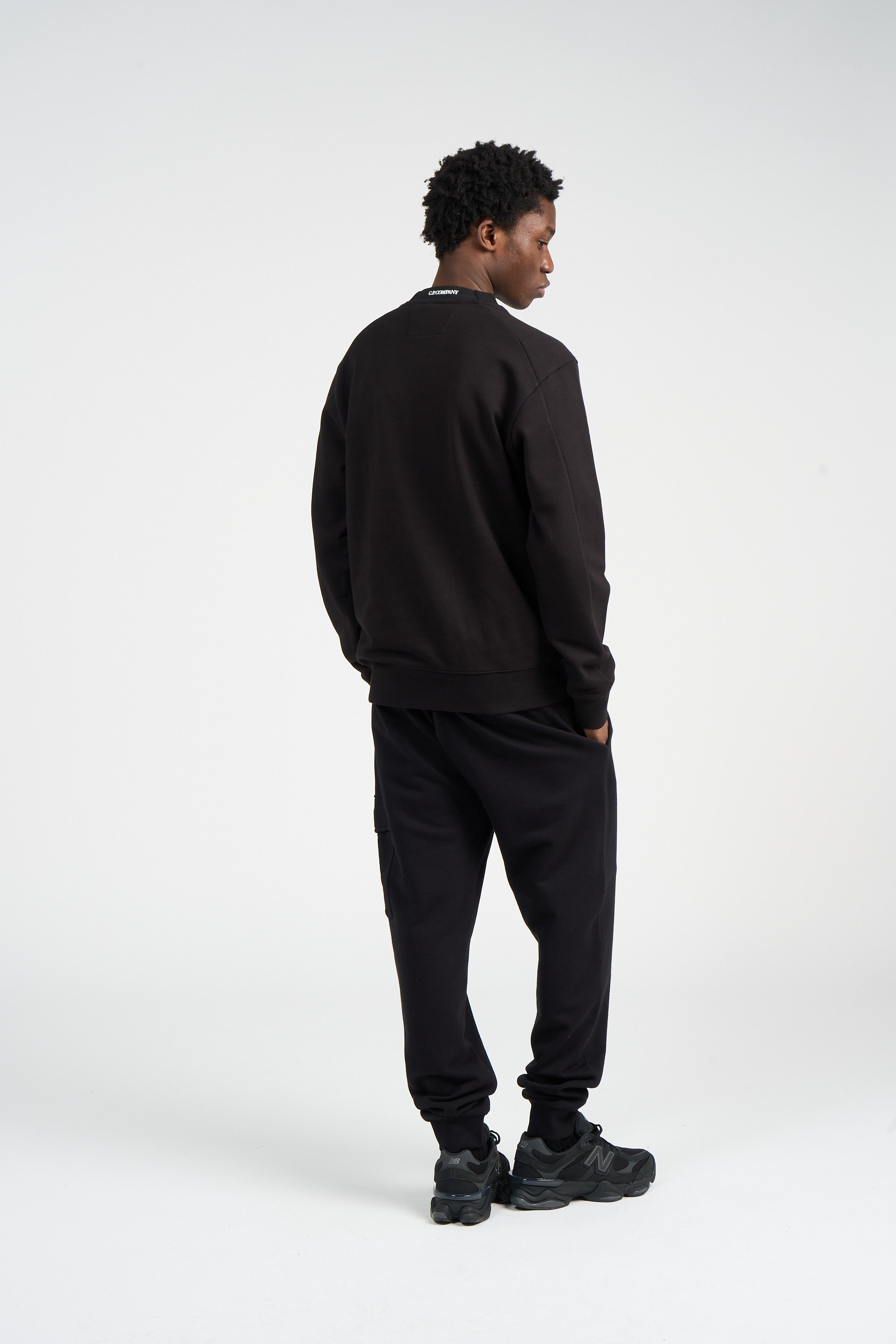 sweatshirt | Black by C.P. COMPANY sweatshirt Black