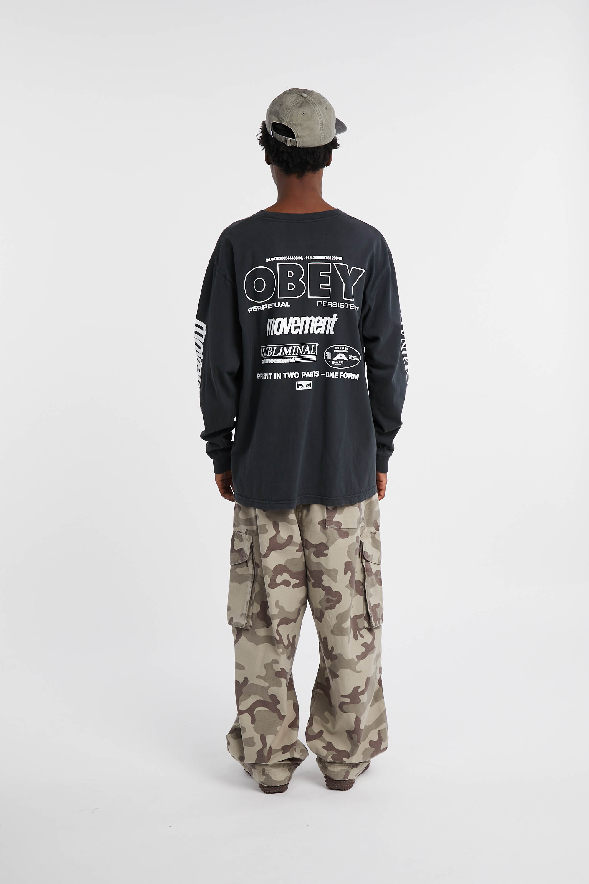 Regular-fit round-neck cotton T-shirt Black