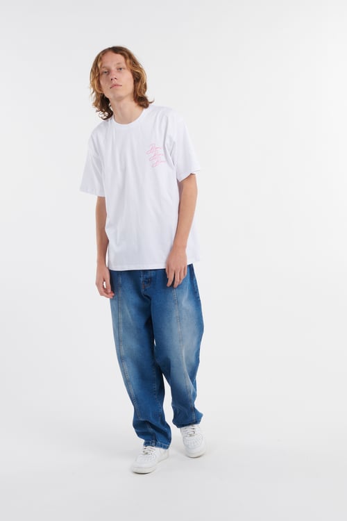 BISOUS SKATEBOARDS T-shirt Blanc