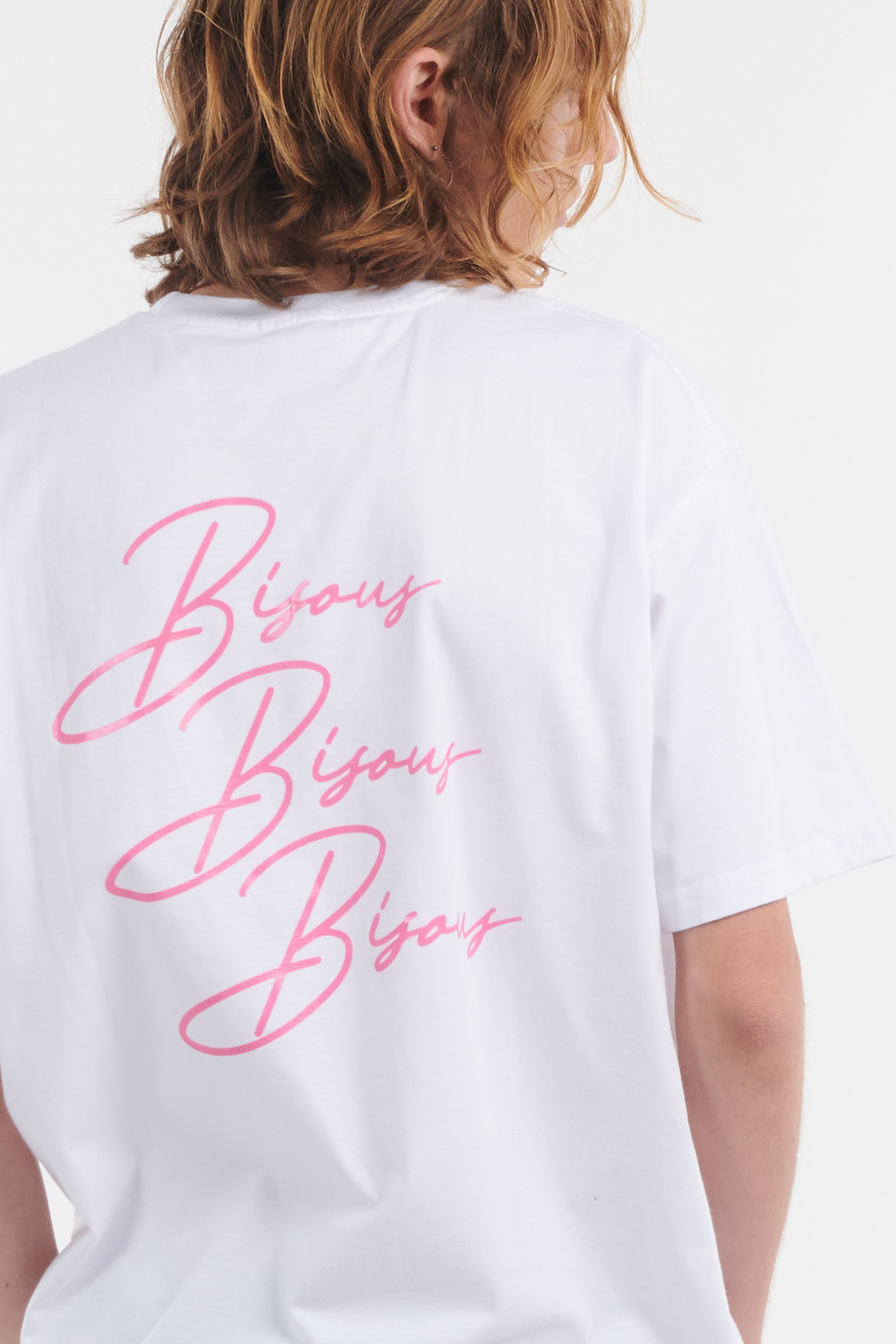 Regular-fit round-neck cotton T-shirt | White by BISOUS SKATEBOARDS Regular-fit round-neck cotton T-shirt White