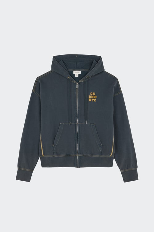 Hoodie zippé - Taille M Bleu