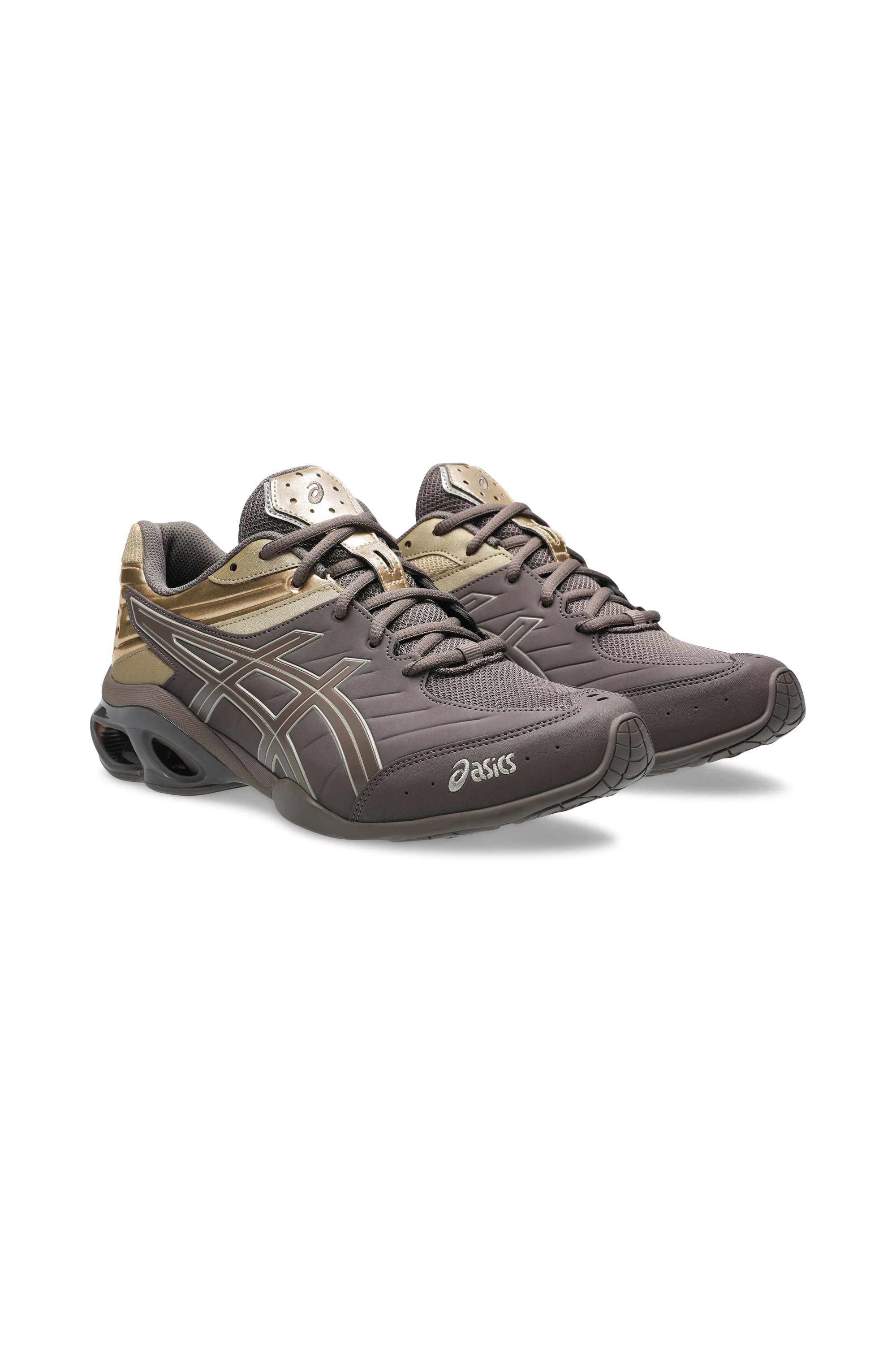 Men?s Storm 96 LO fabric and leather sneakers | Brown ASICS Men