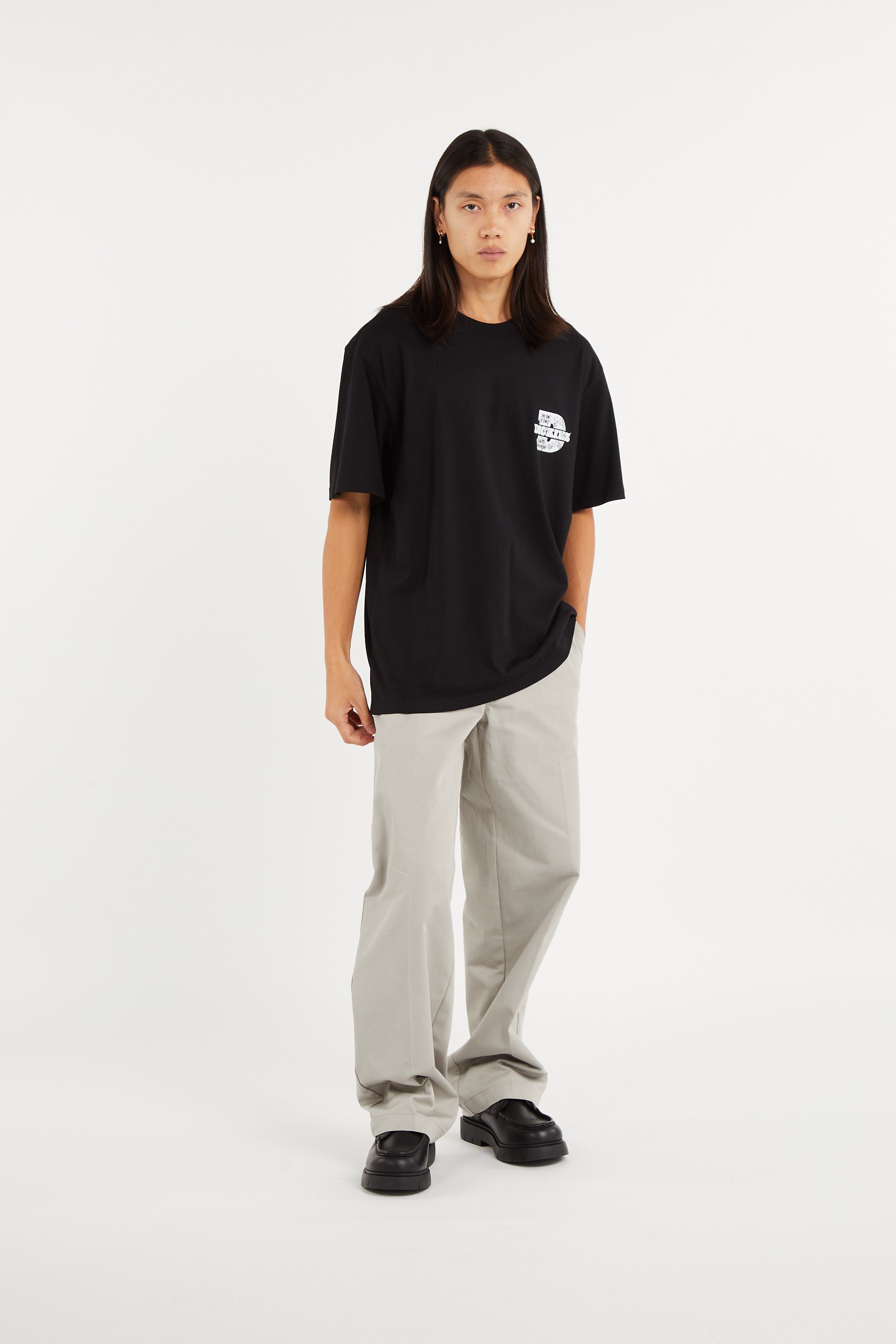Regular-fit round-neck cotton T-shirt DICKIES Black