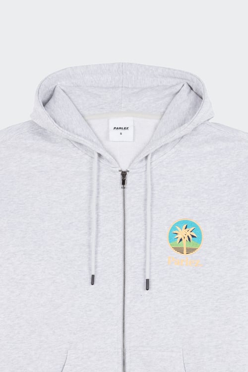 PARLEZ Hoodie zippé Gris