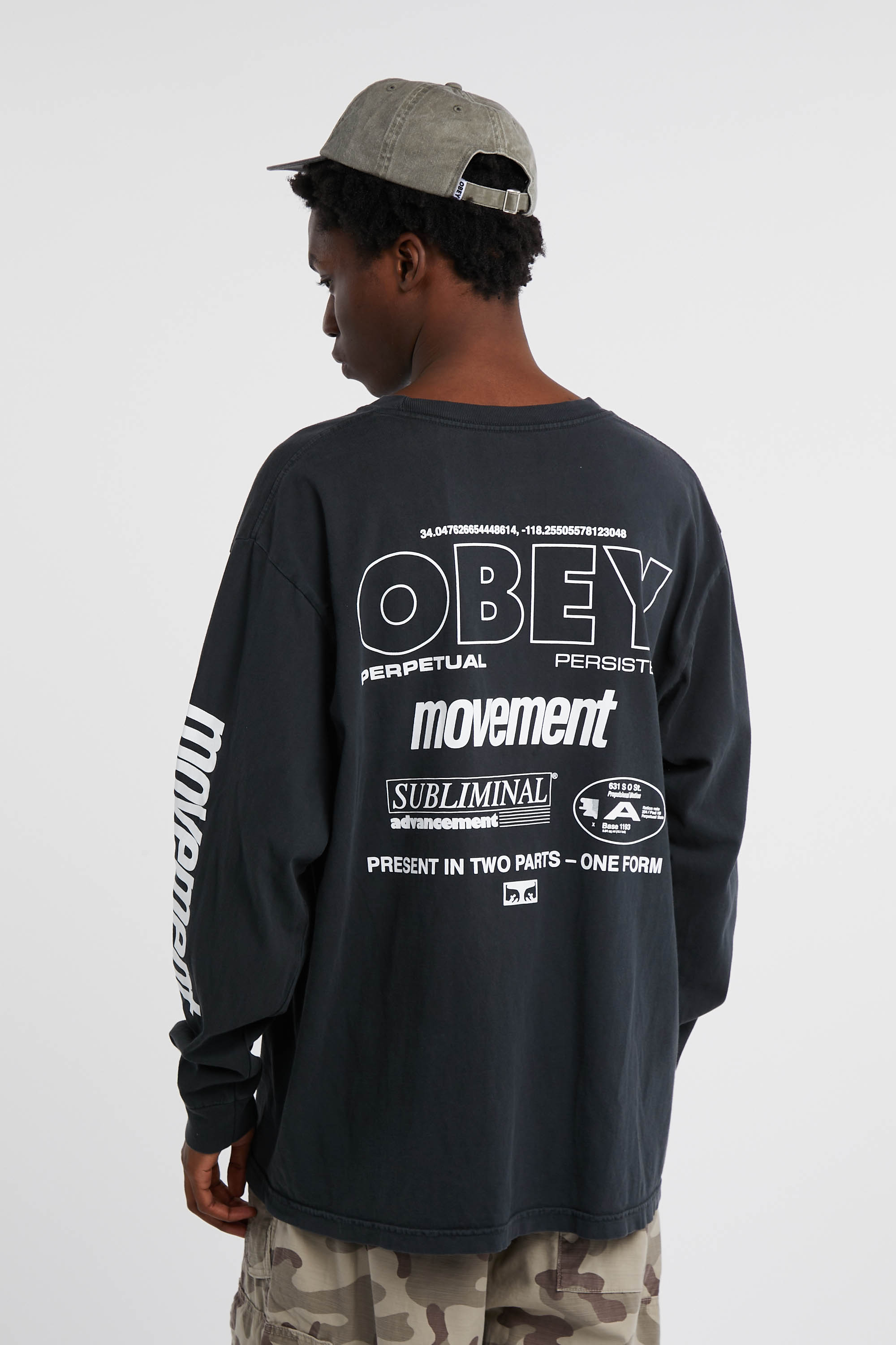 Regular-fit round-neck cotton T-shirt Black