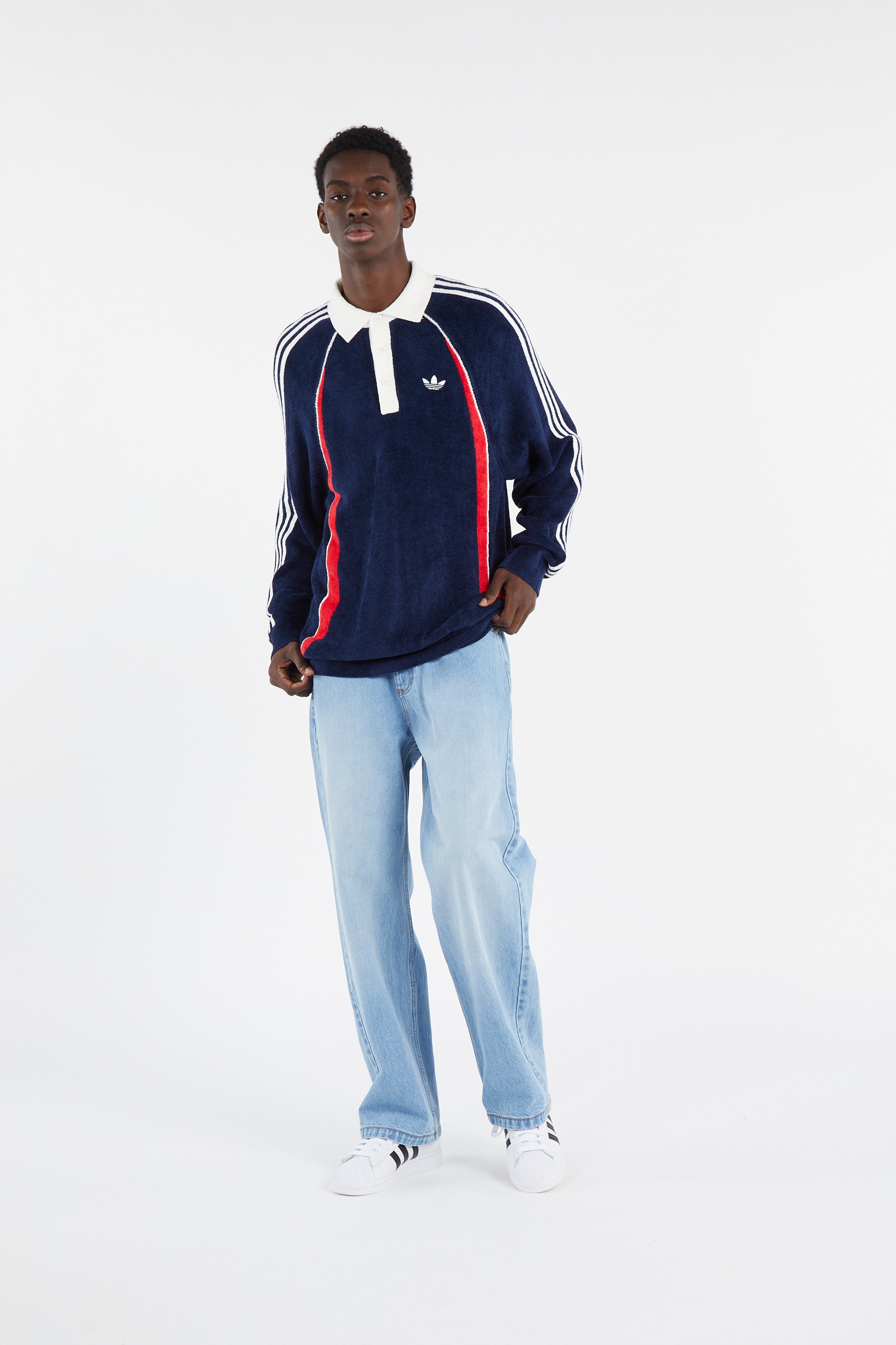 Polo shirt ADIDAS Blue