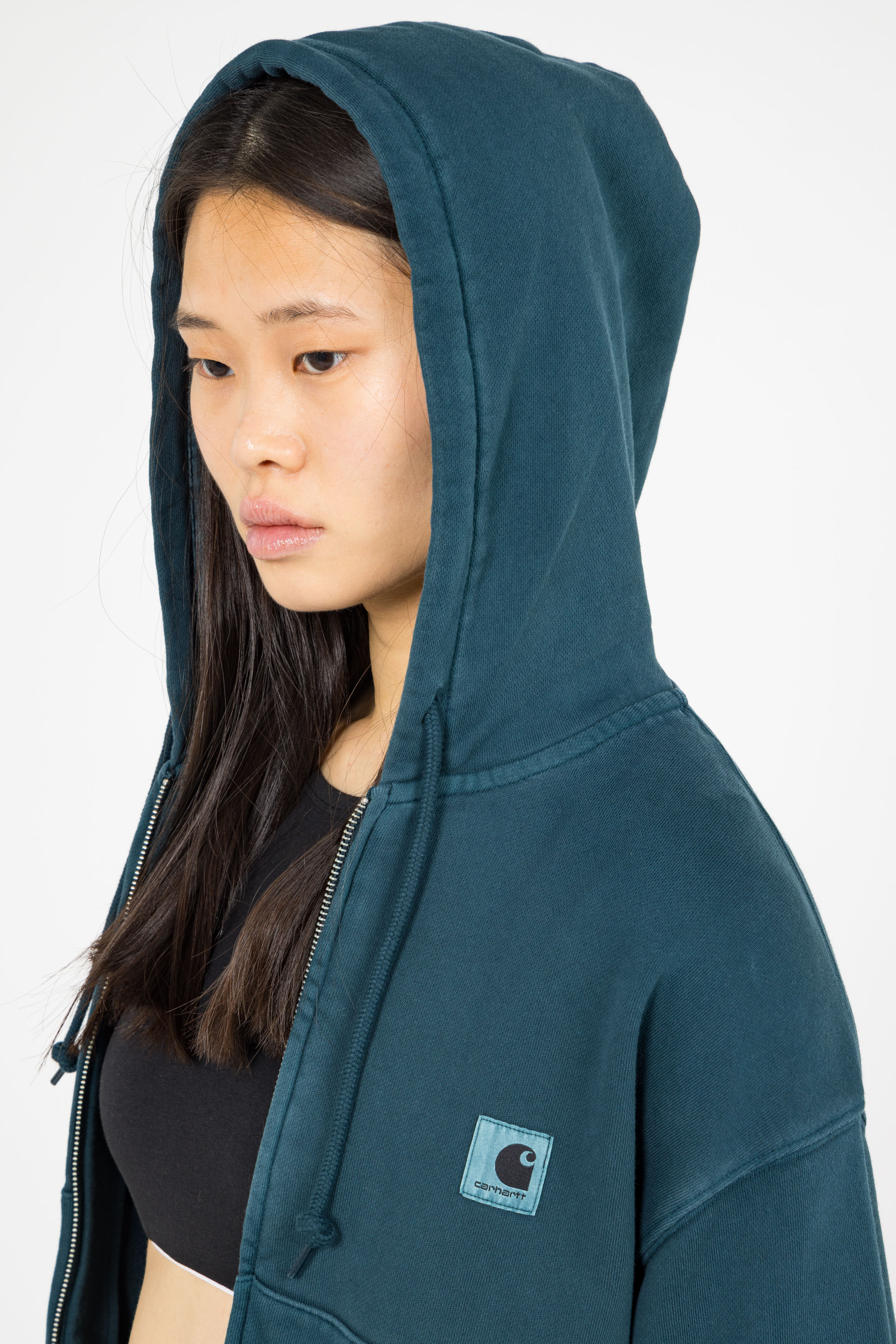 Hoodie Zippée Vert