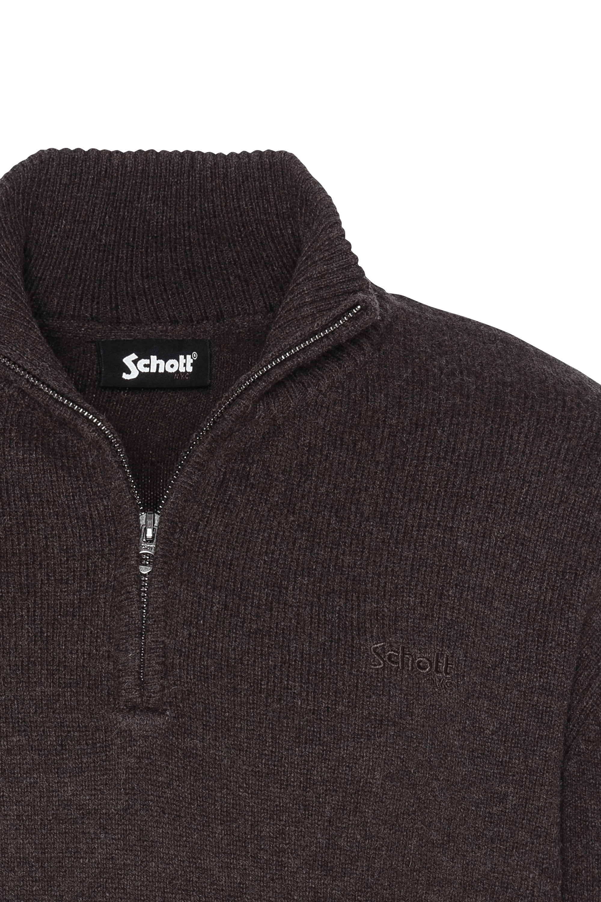 Gilet | Marron SCHOTT Homme