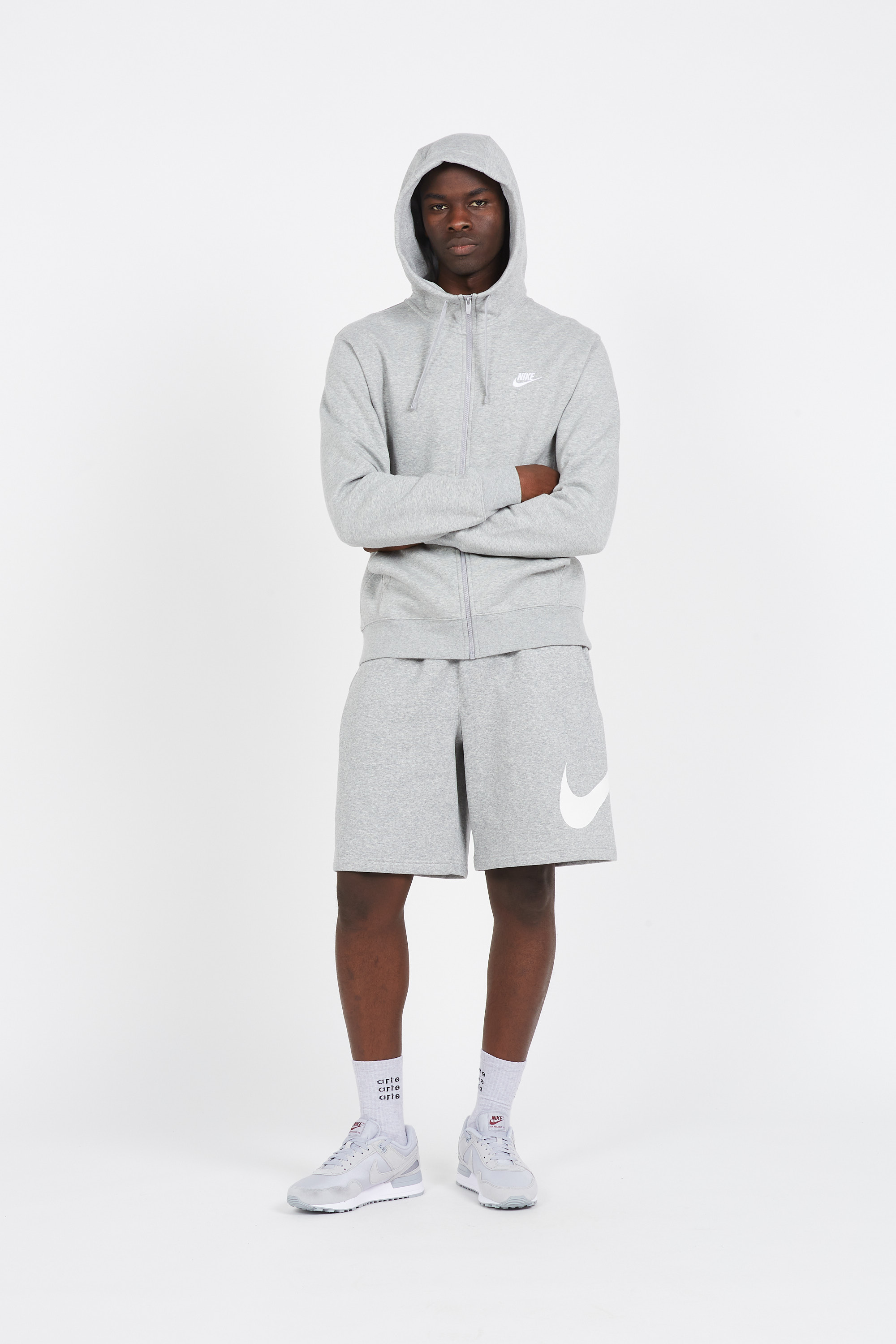 sweat zippé Gris