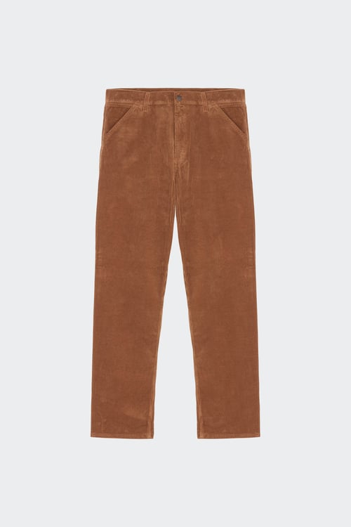 Pantalon Droit En Velours Marron Carhartt Wip Homme SlocogShops