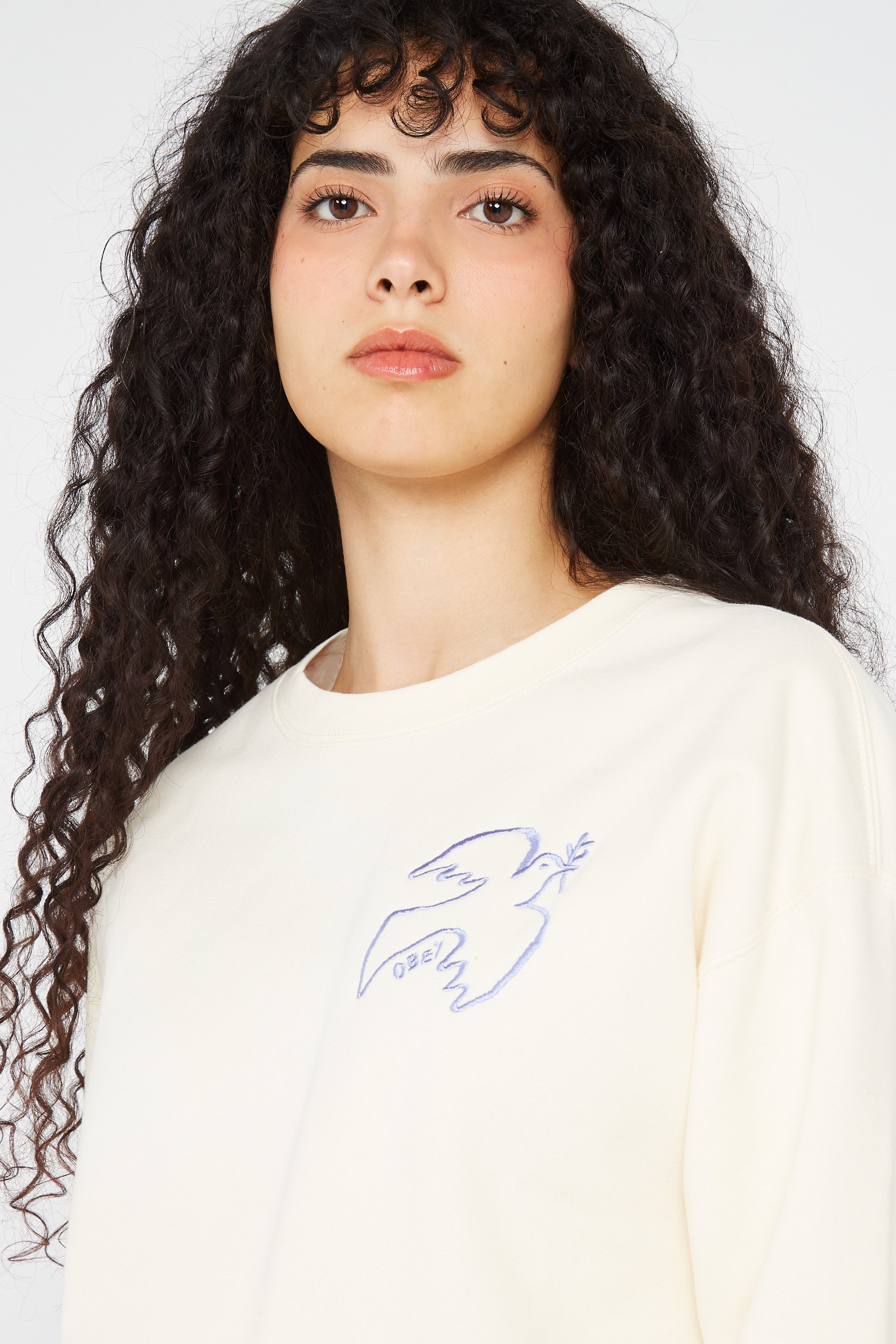 sweatshirt | Beige by OBEY sweatshirt Beige