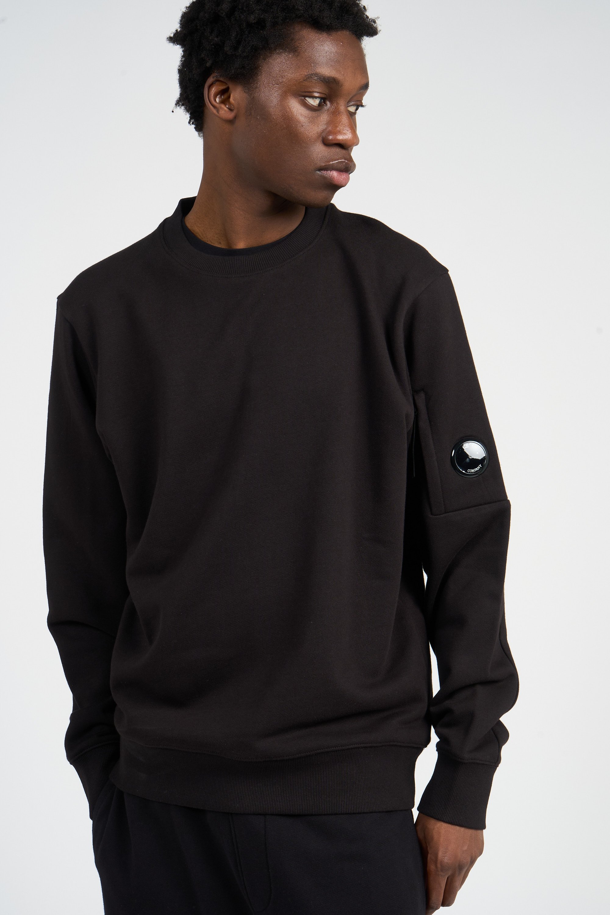 sweatshirt | Black by C.P. COMPANY sweatshirt Black