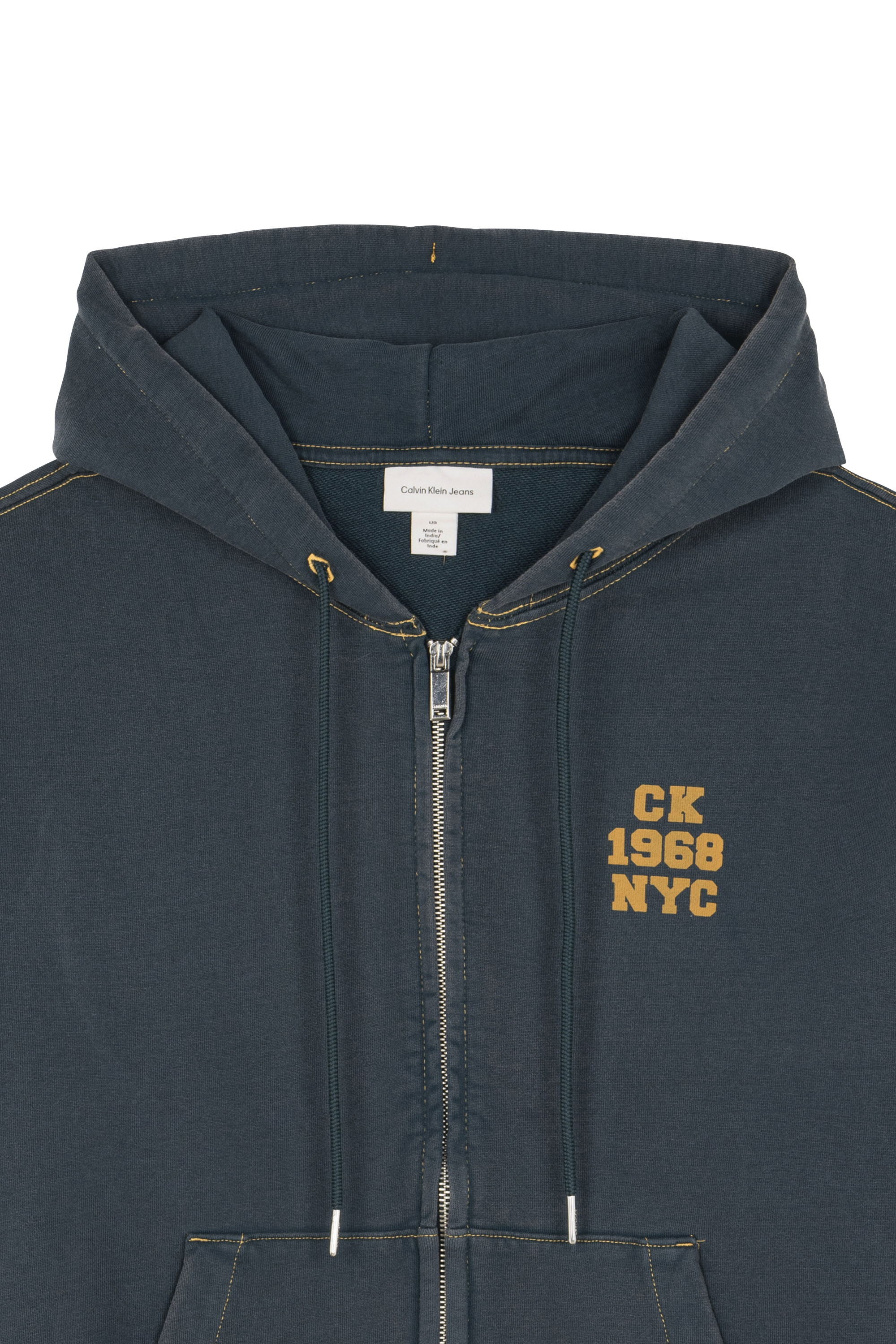 Zippered hoodie Blue