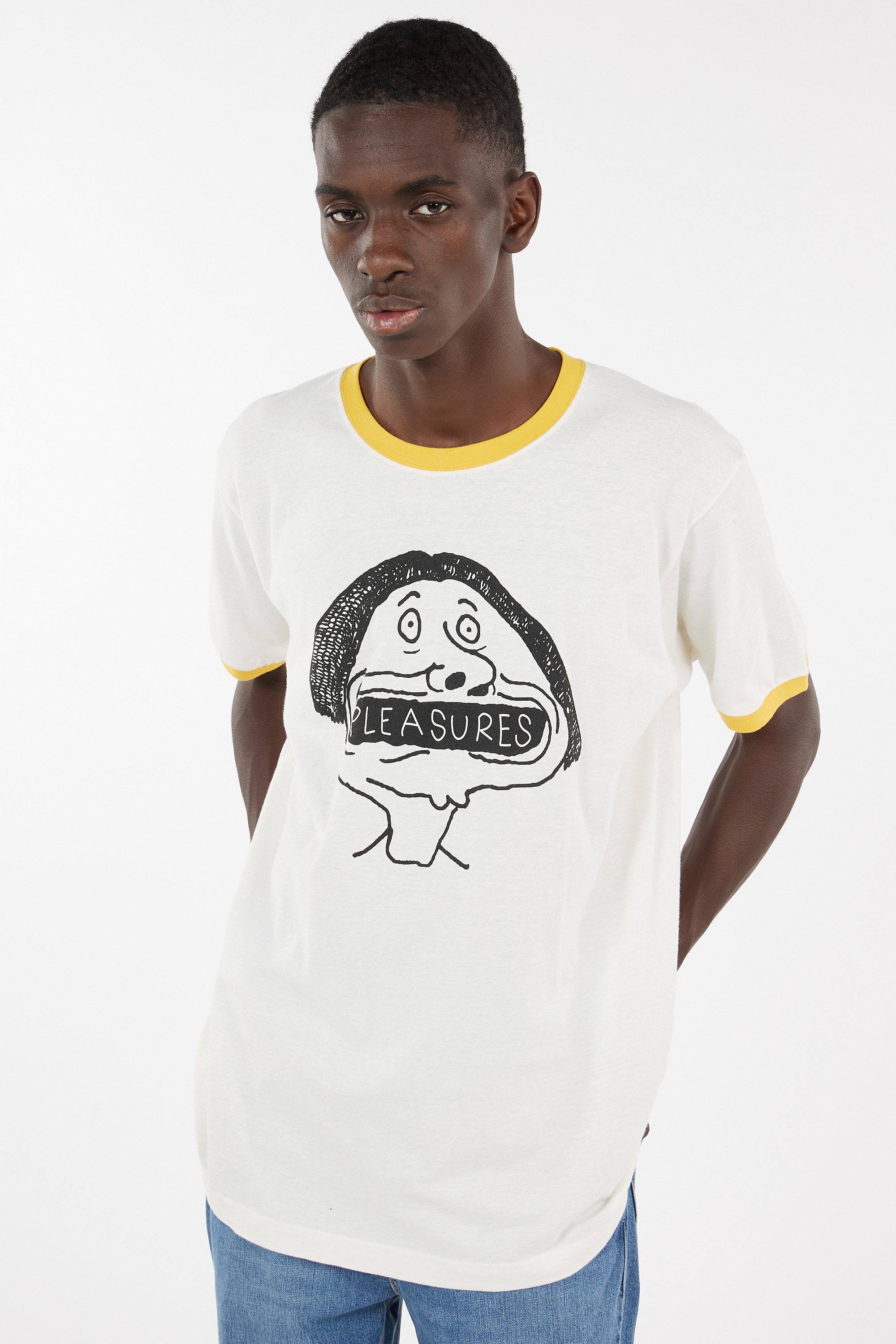 Regular-fit round-neck cotton T-shirt White