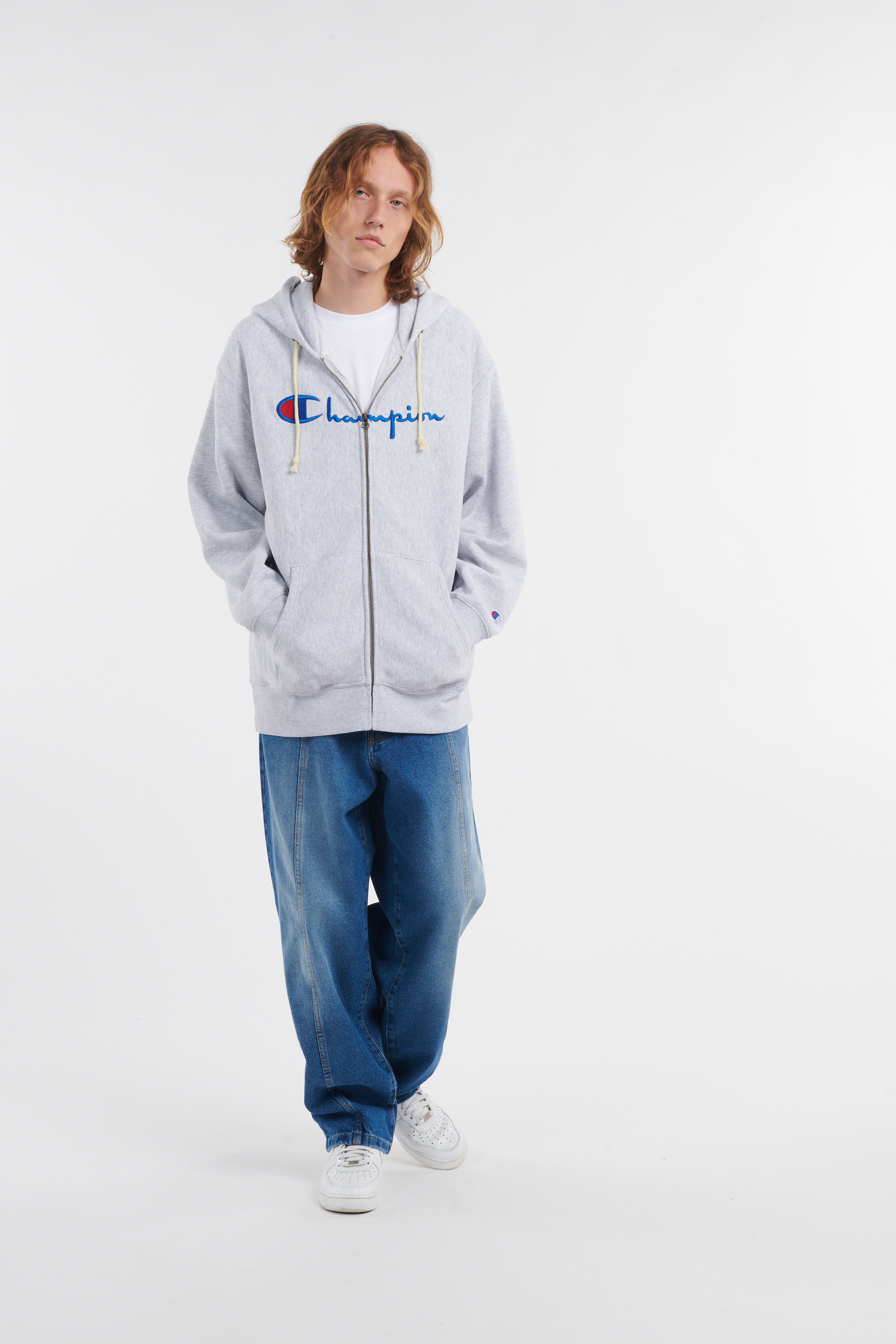 Hoodie zippé Gris