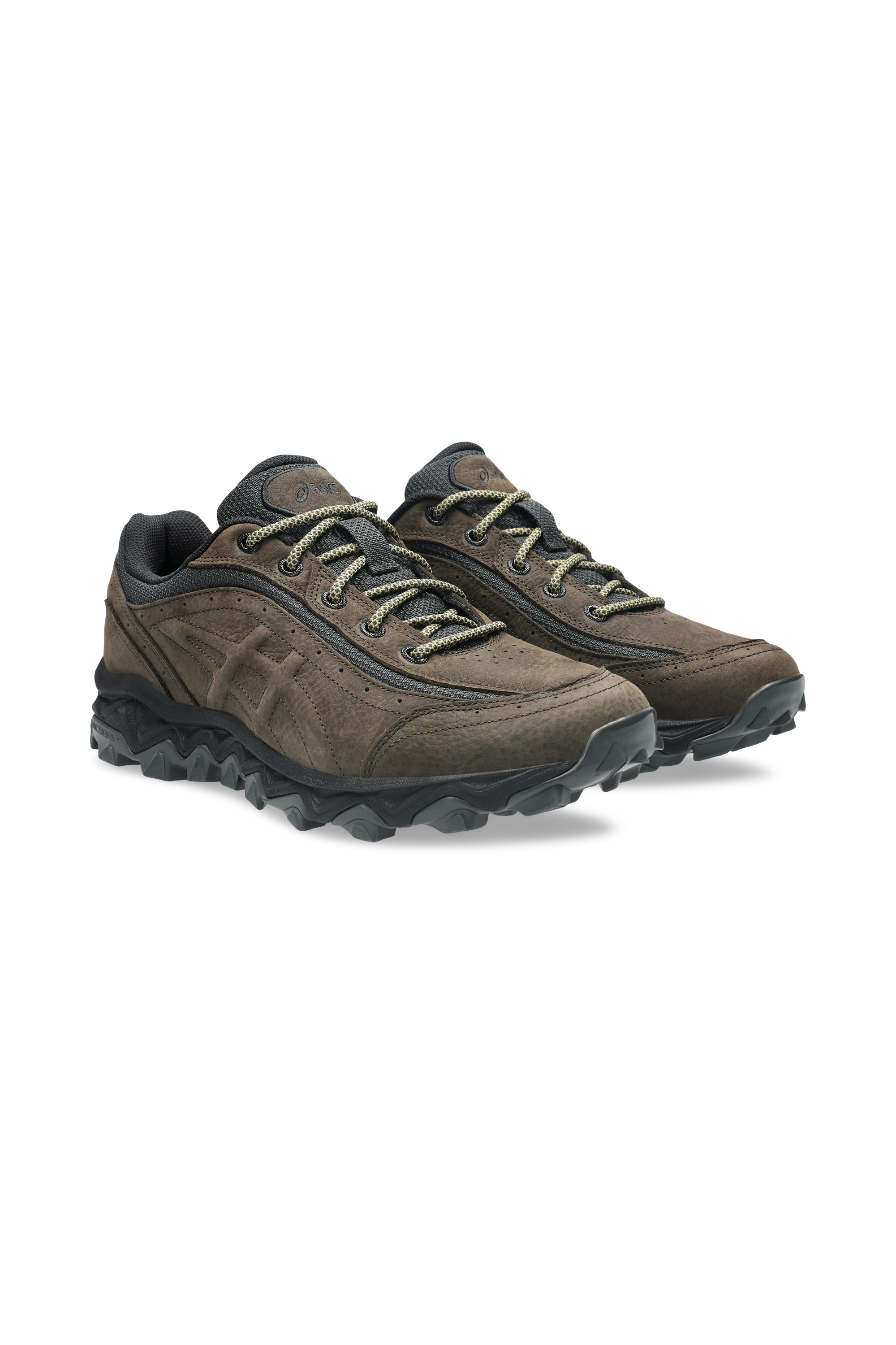 Men?s Storm 96 LO fabric and leather sneakers | Brown ASICS Men