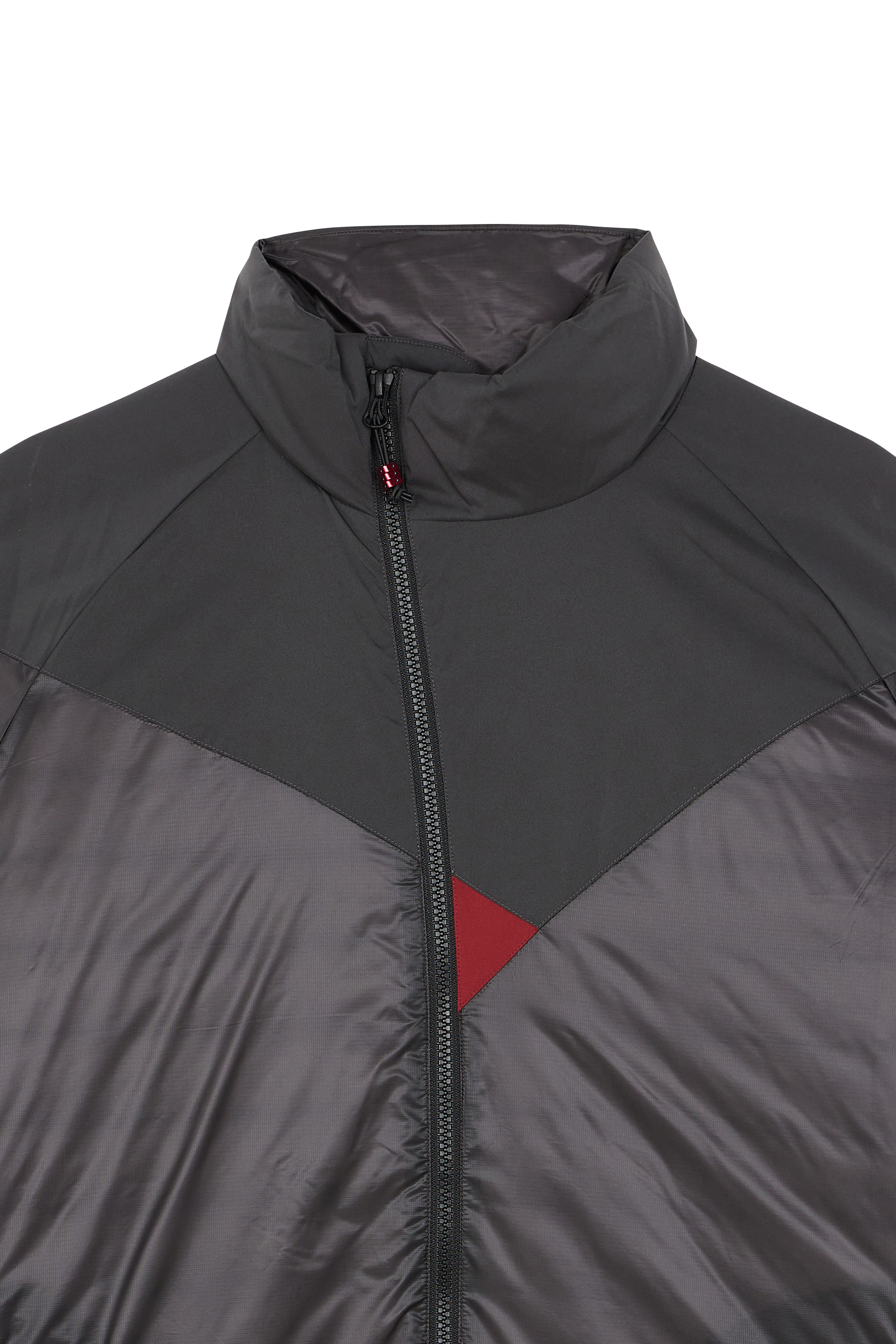 Lightweight quilted padded jacket with high neck Black