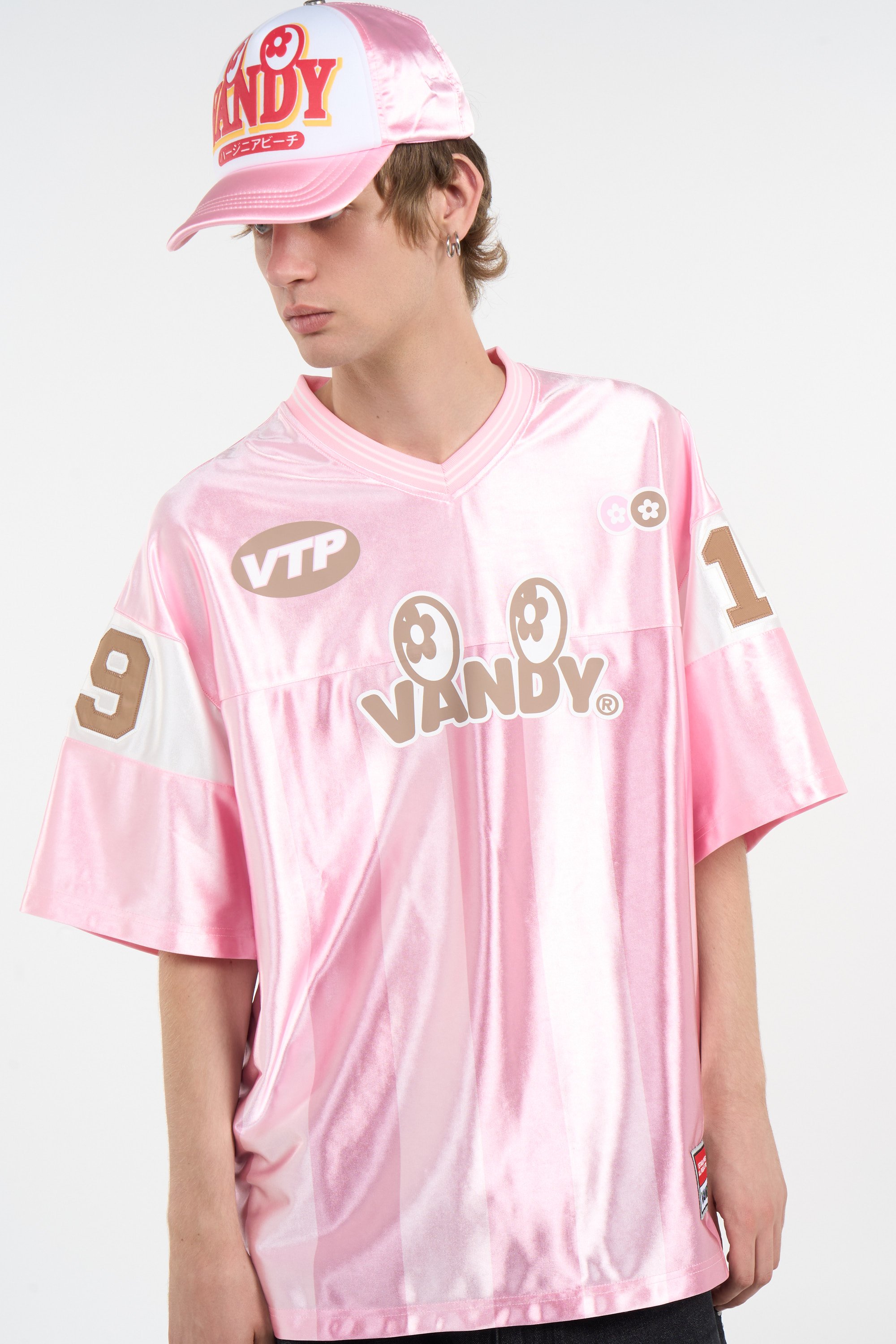 Regular-fit round-neck cotton T-shirt | Pink VANDYTHEPINK Men