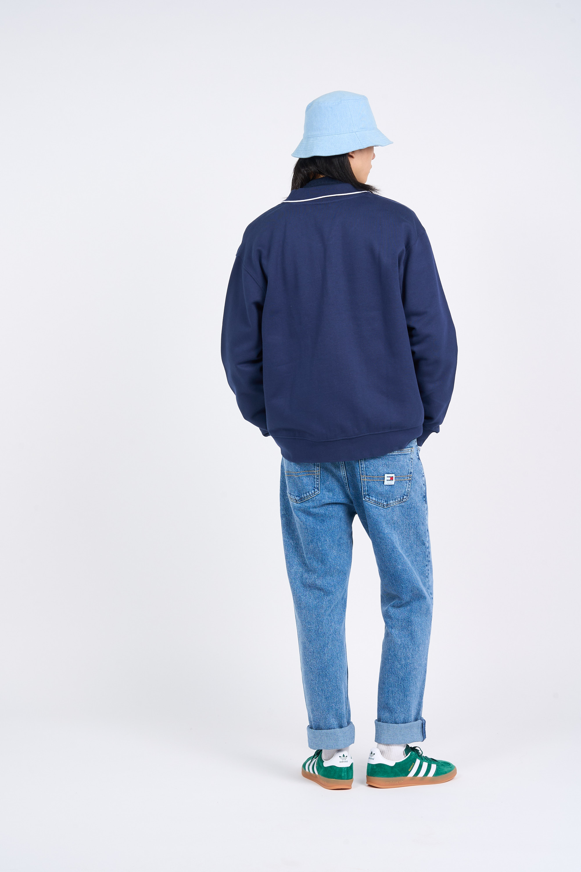 Sweatshirt zippé Bleu