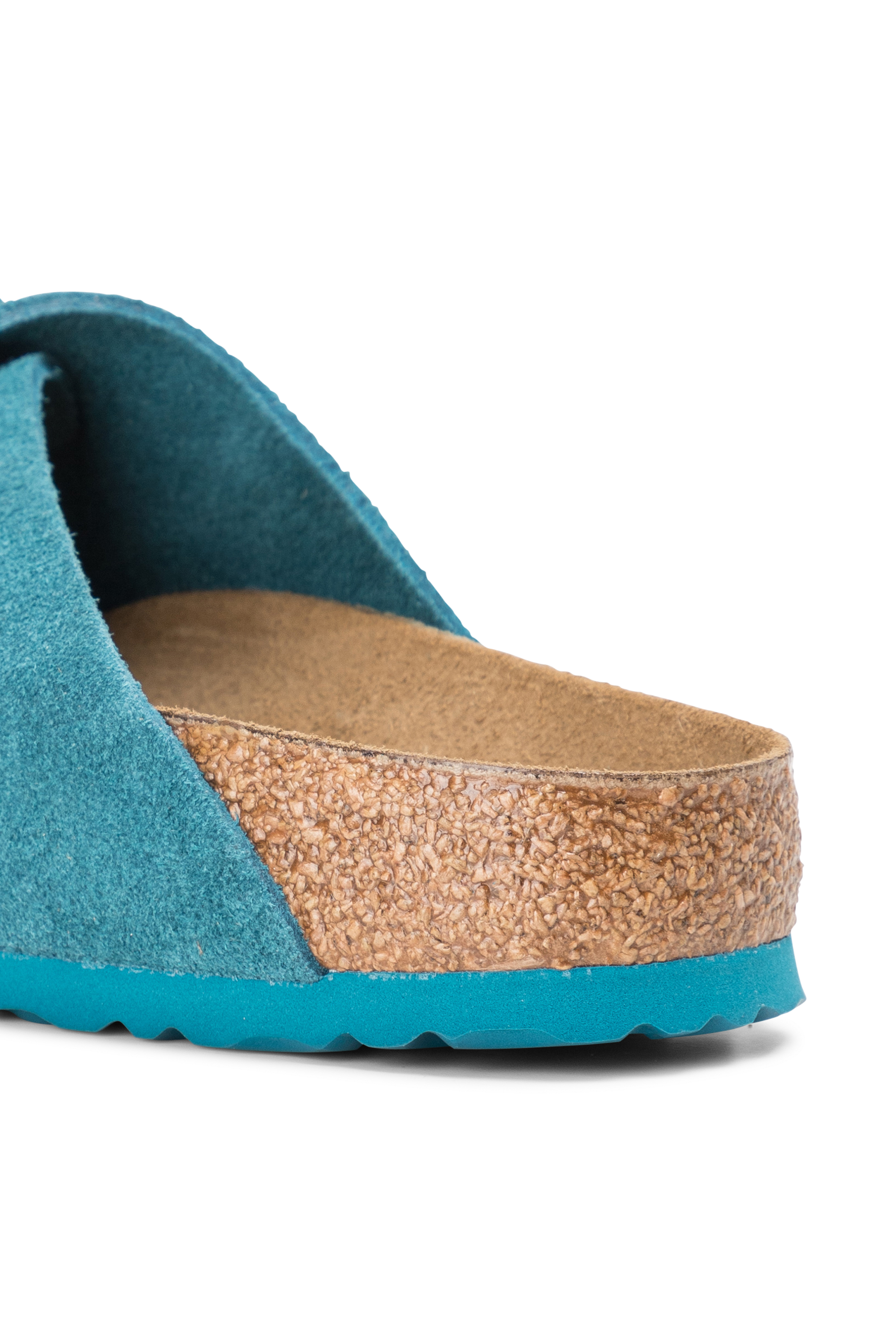 Flat furry sheepskin sandals Purple