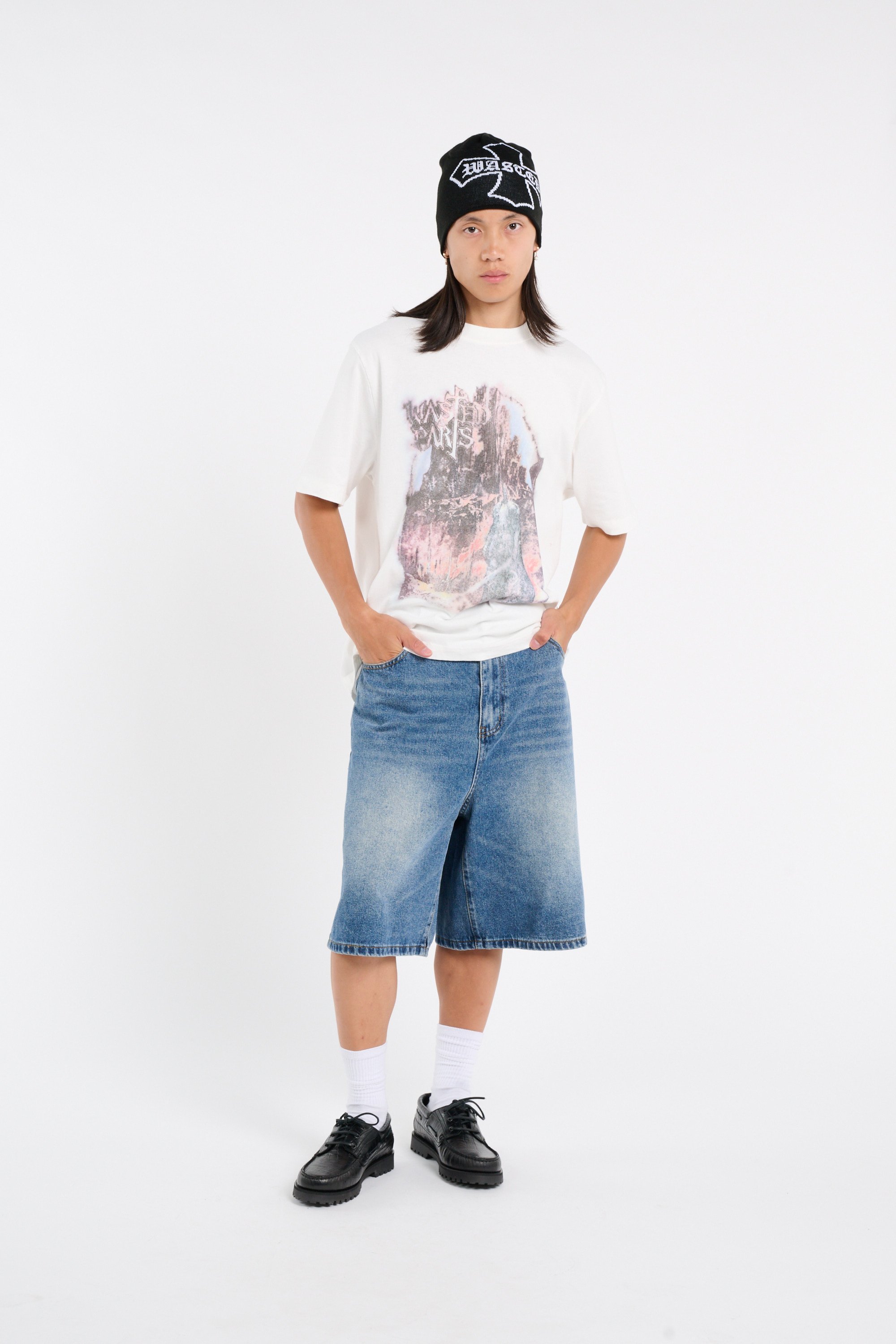 Cotton Bermuda shorts WASTED Blue