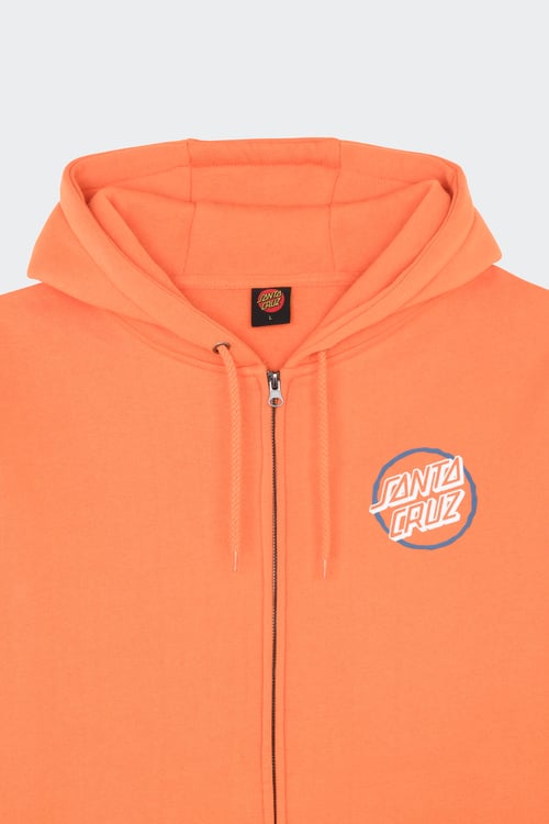 SANTA CRUZ Hoodie zippé Orange