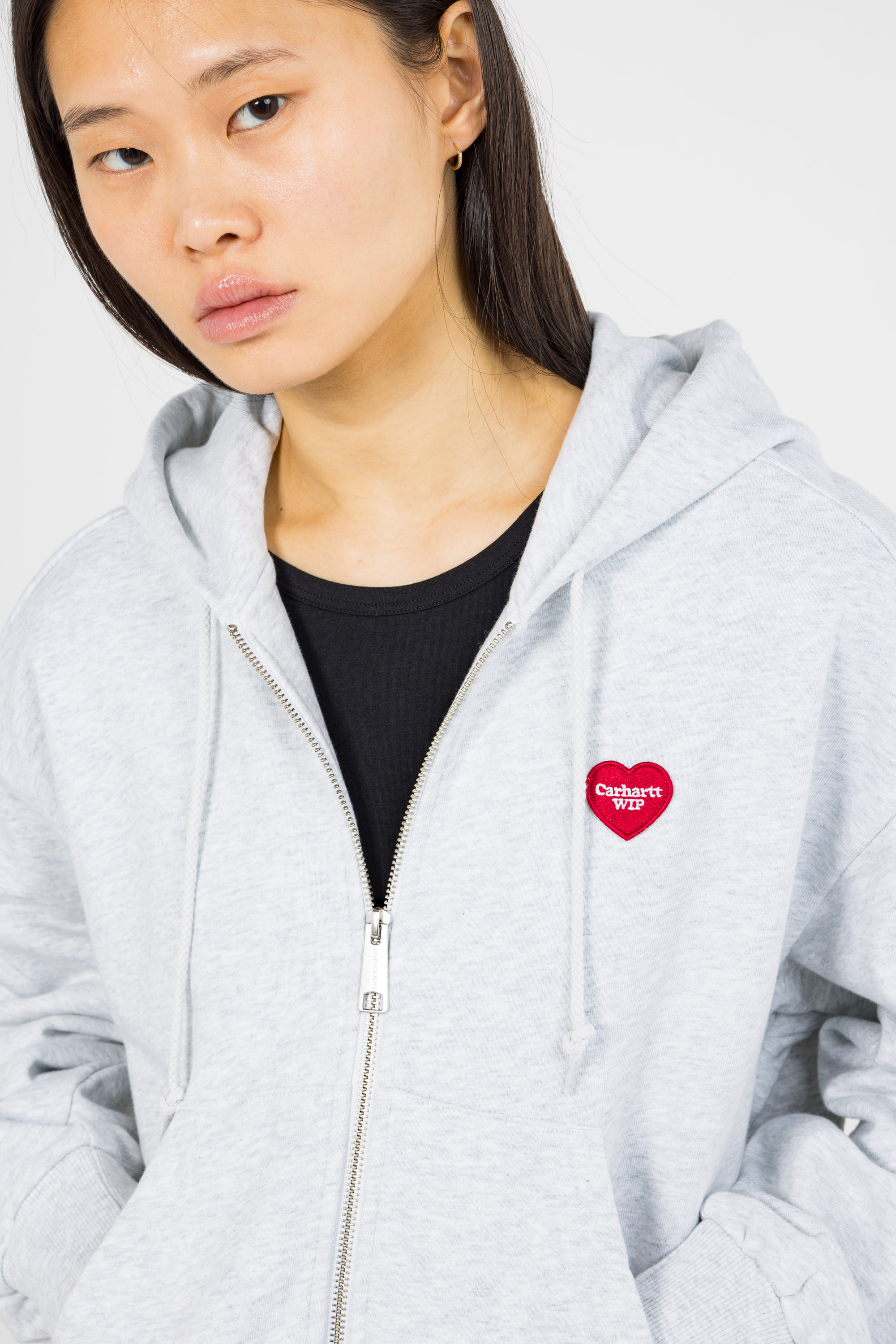 Hoodie zippé Gris