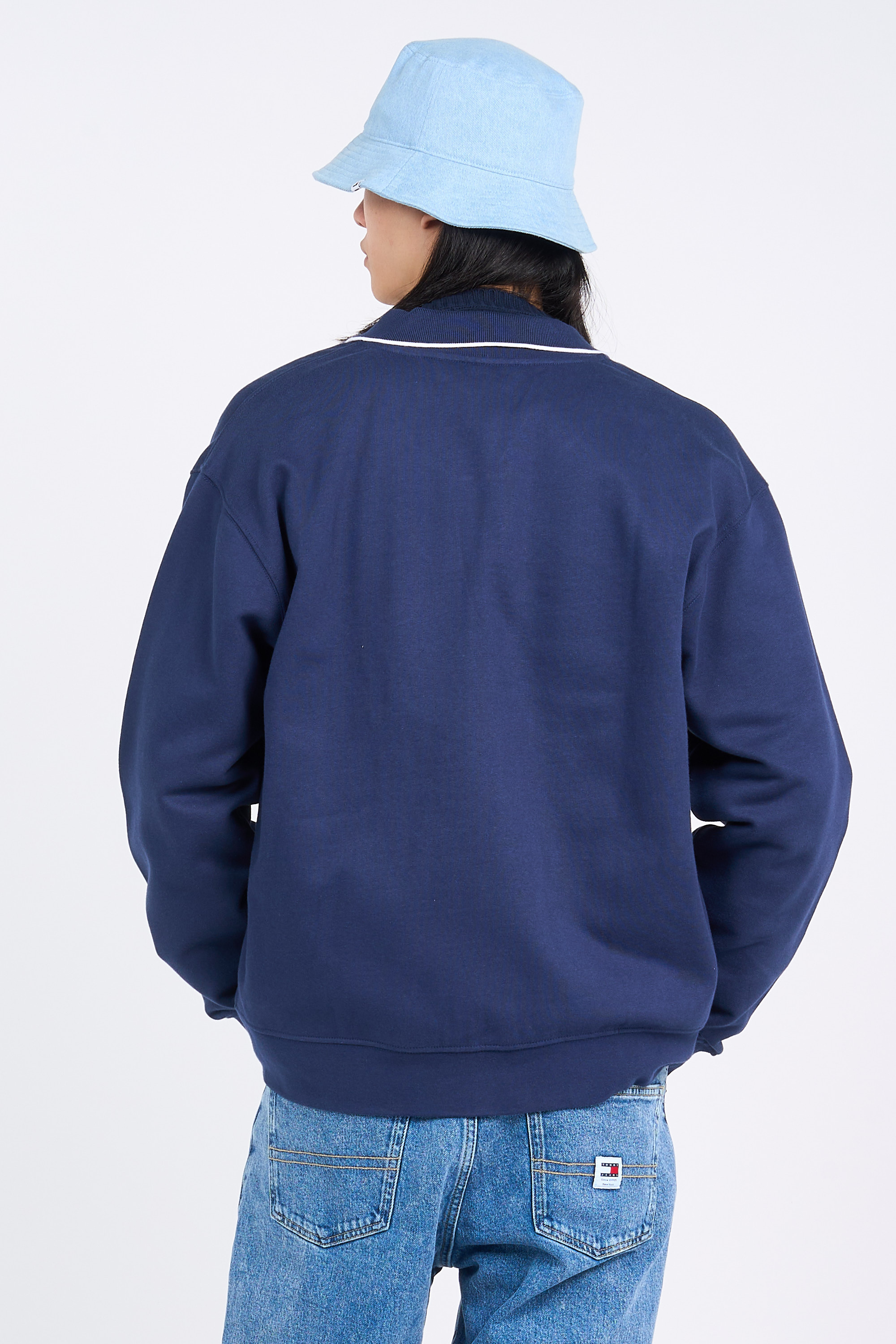 Sweatshirt zippé Bleu