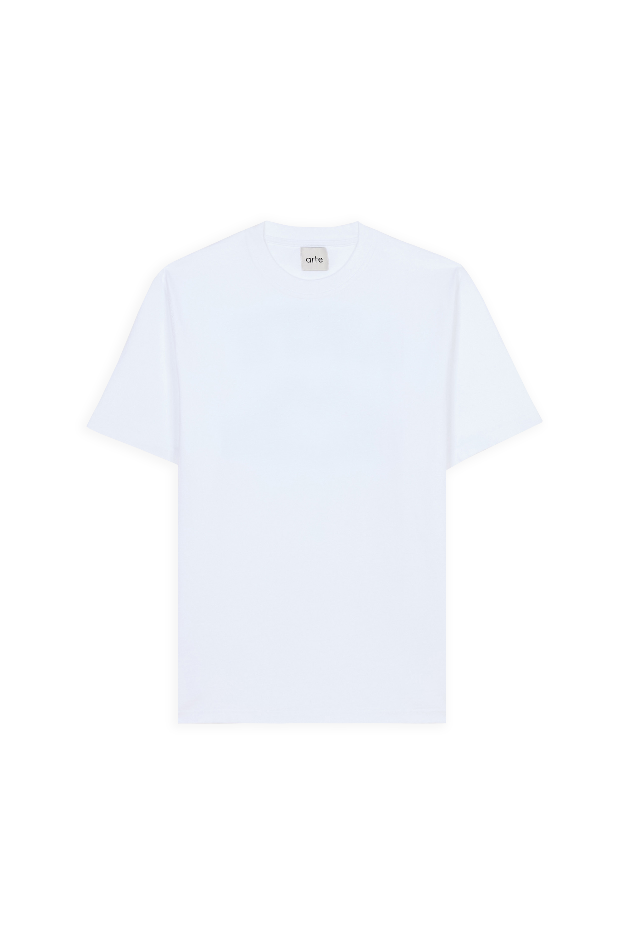 Regular-fit round-neck cotton T-shirt White