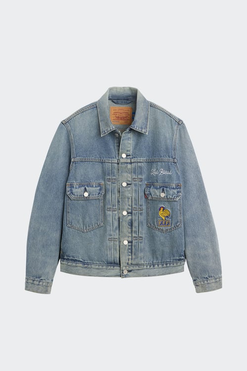 Veste en jean - Taille M Bleu
