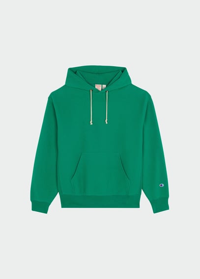Forest green champion hoodie sale