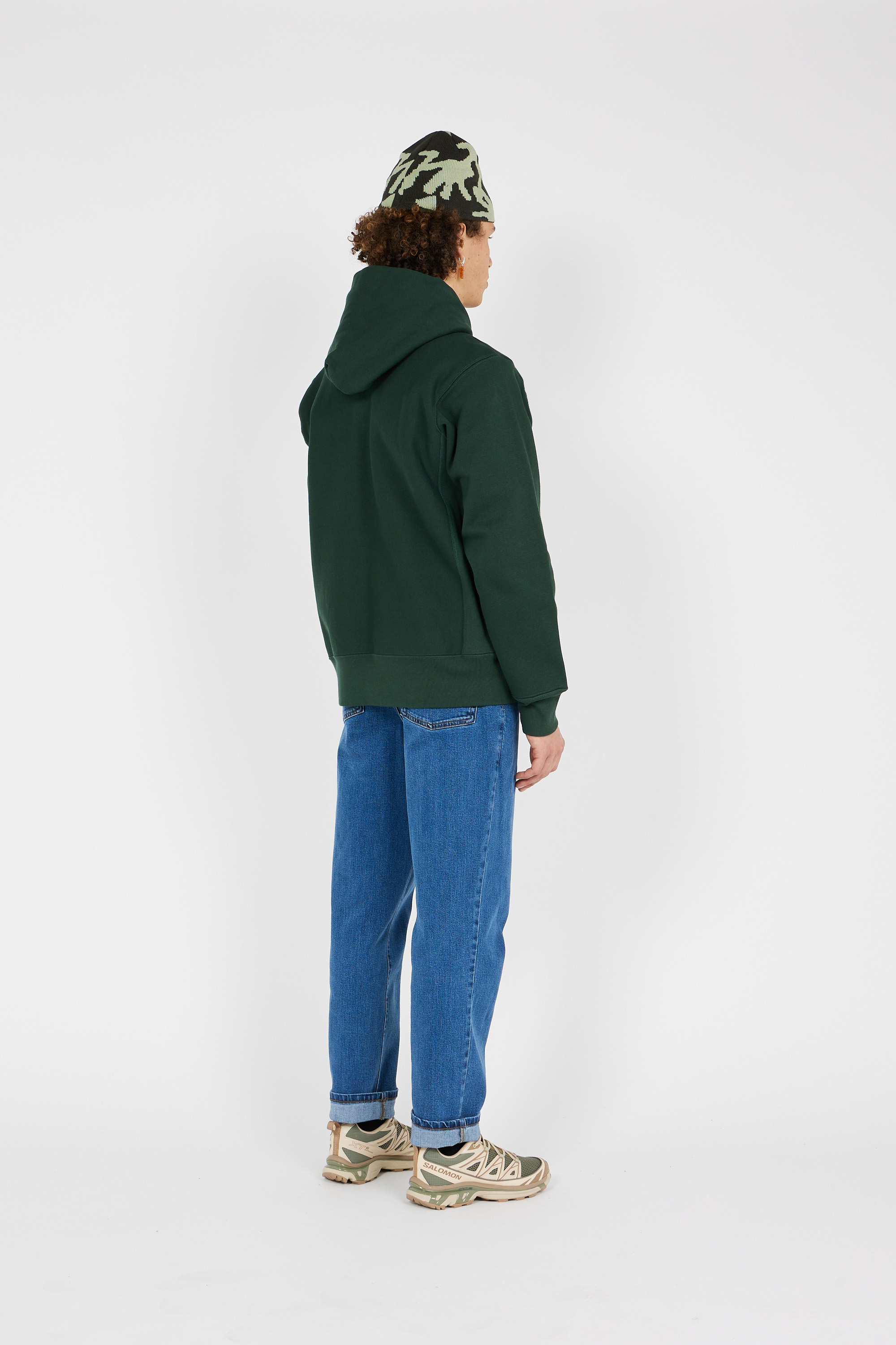 zip-up hoodie Green
