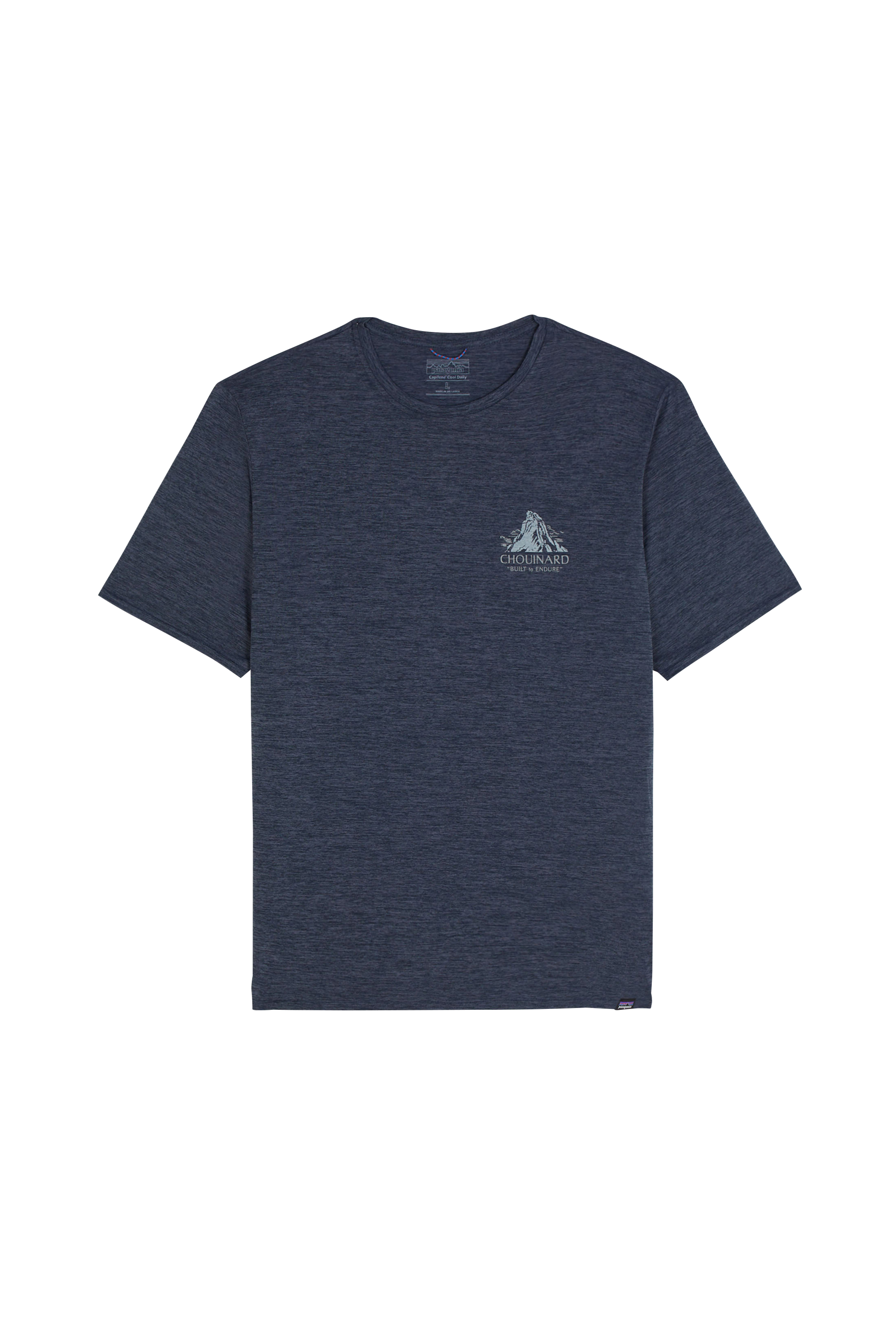 Regular-fit round-neck cotton T-shirt Blue