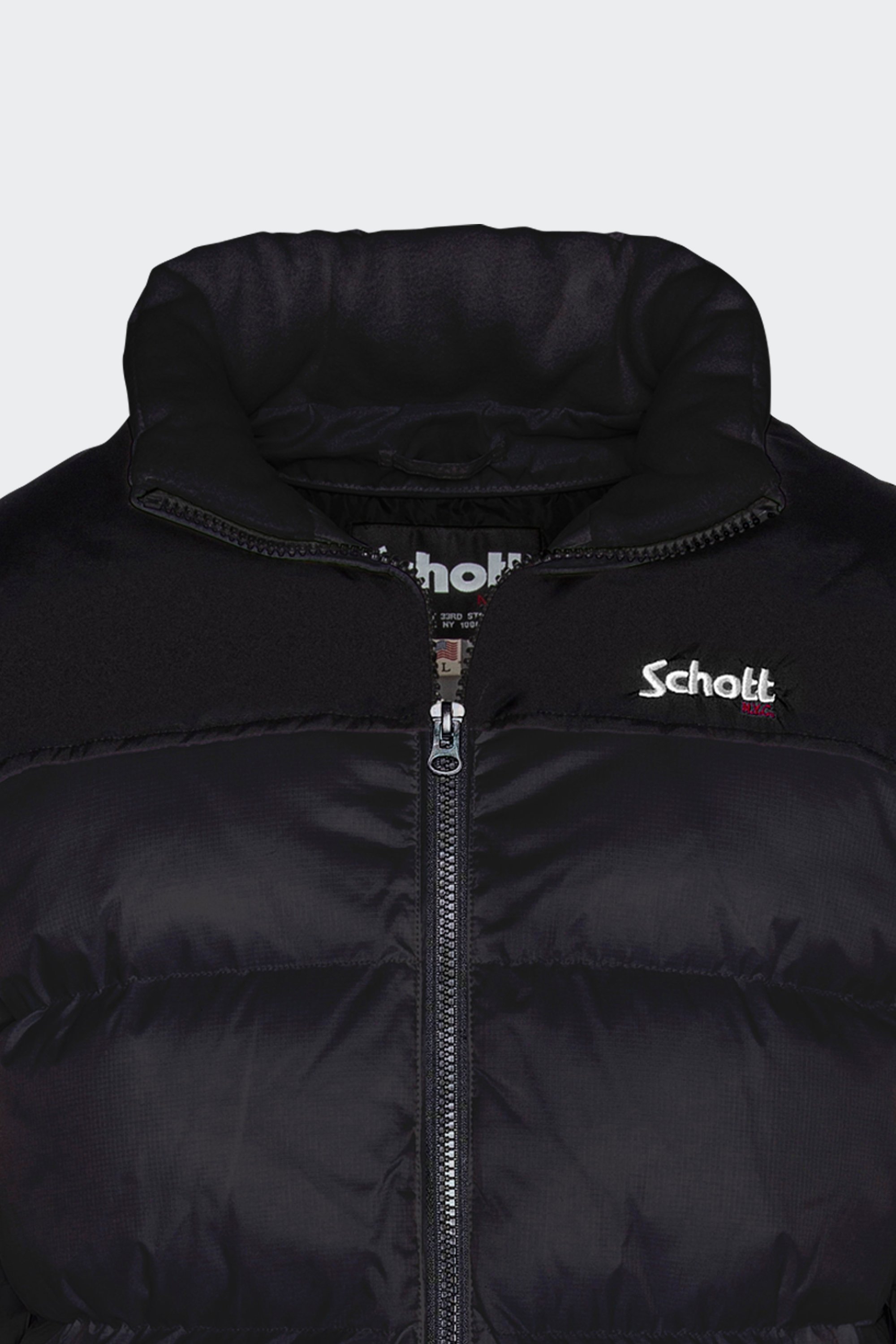 Puffer Jacket | Black by SCHOTT Puffer Jacket Black