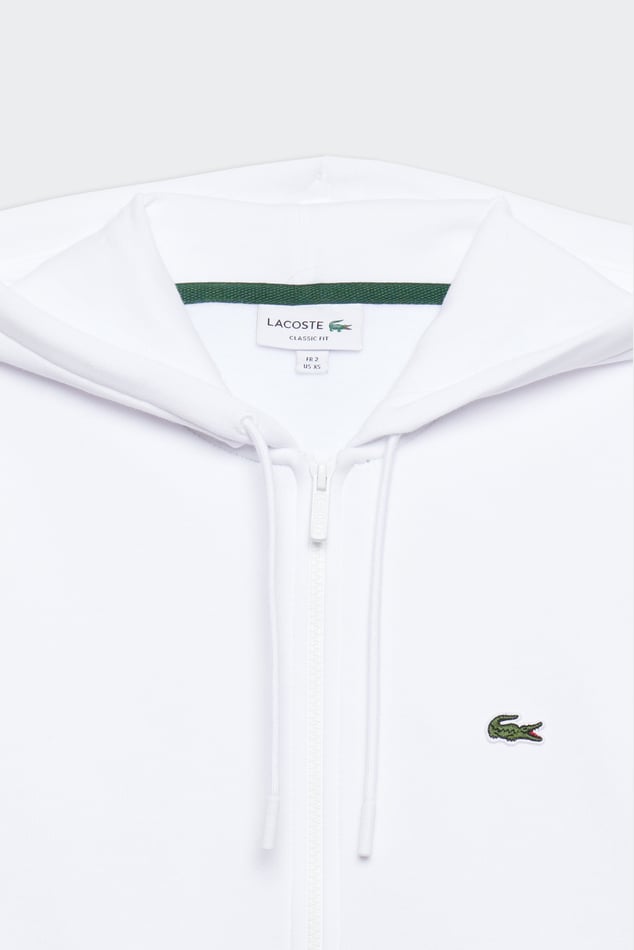 Sweat Zippe Blanc Lacoste Homme Citadium