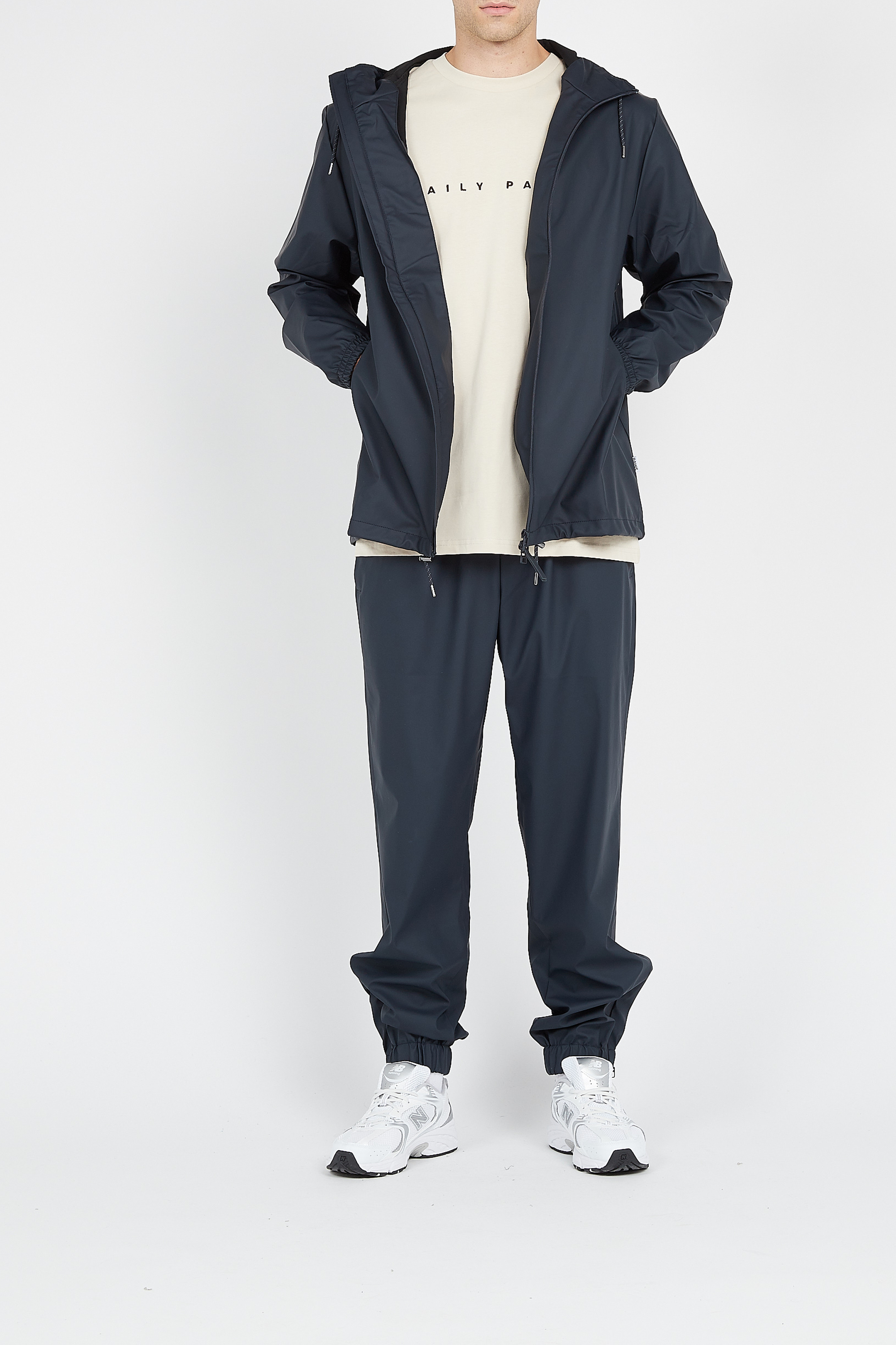 Imperméable col montant | Bleu RAINS Homme
