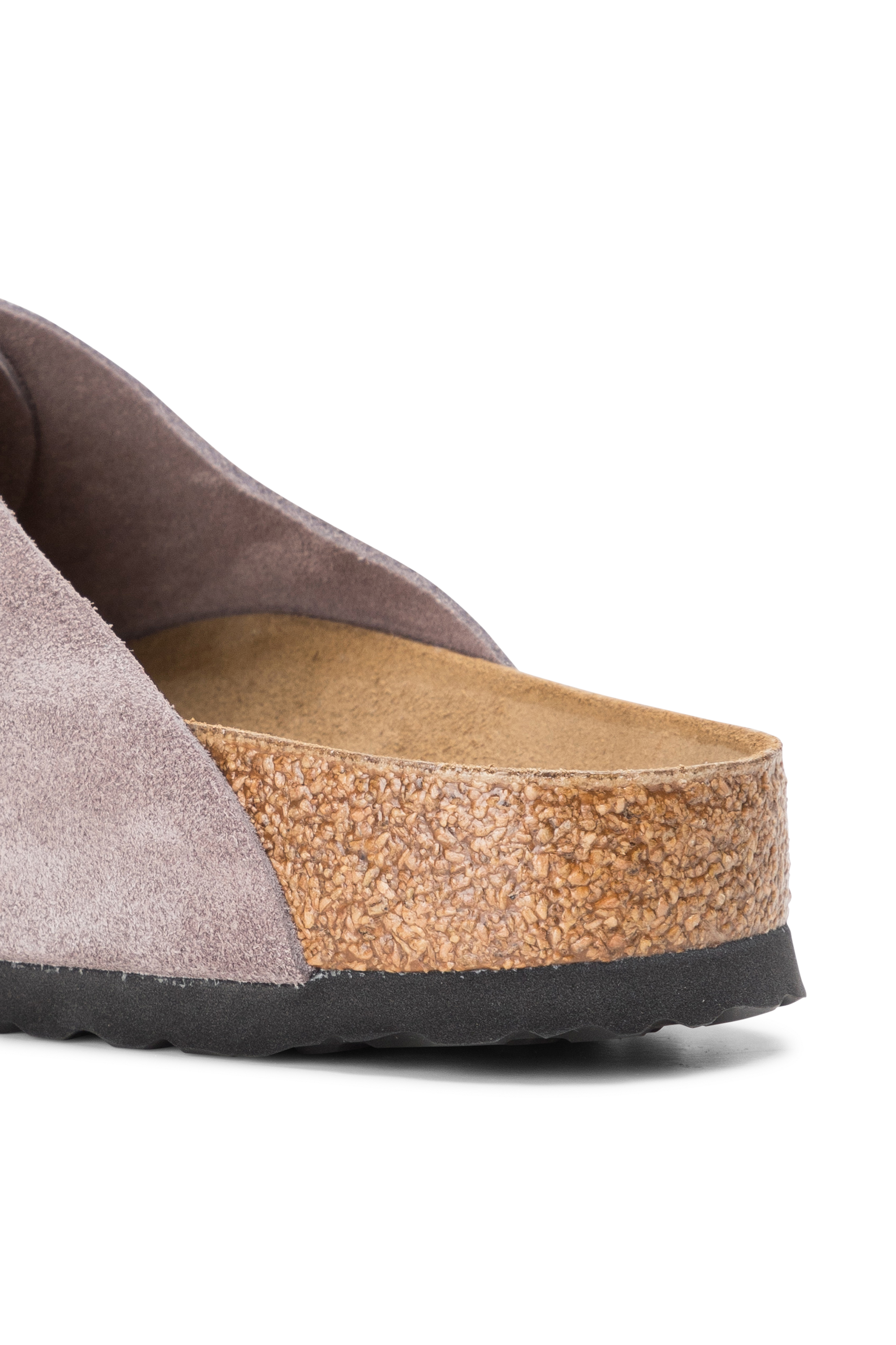 Flat furry sheepskin sandals Purple