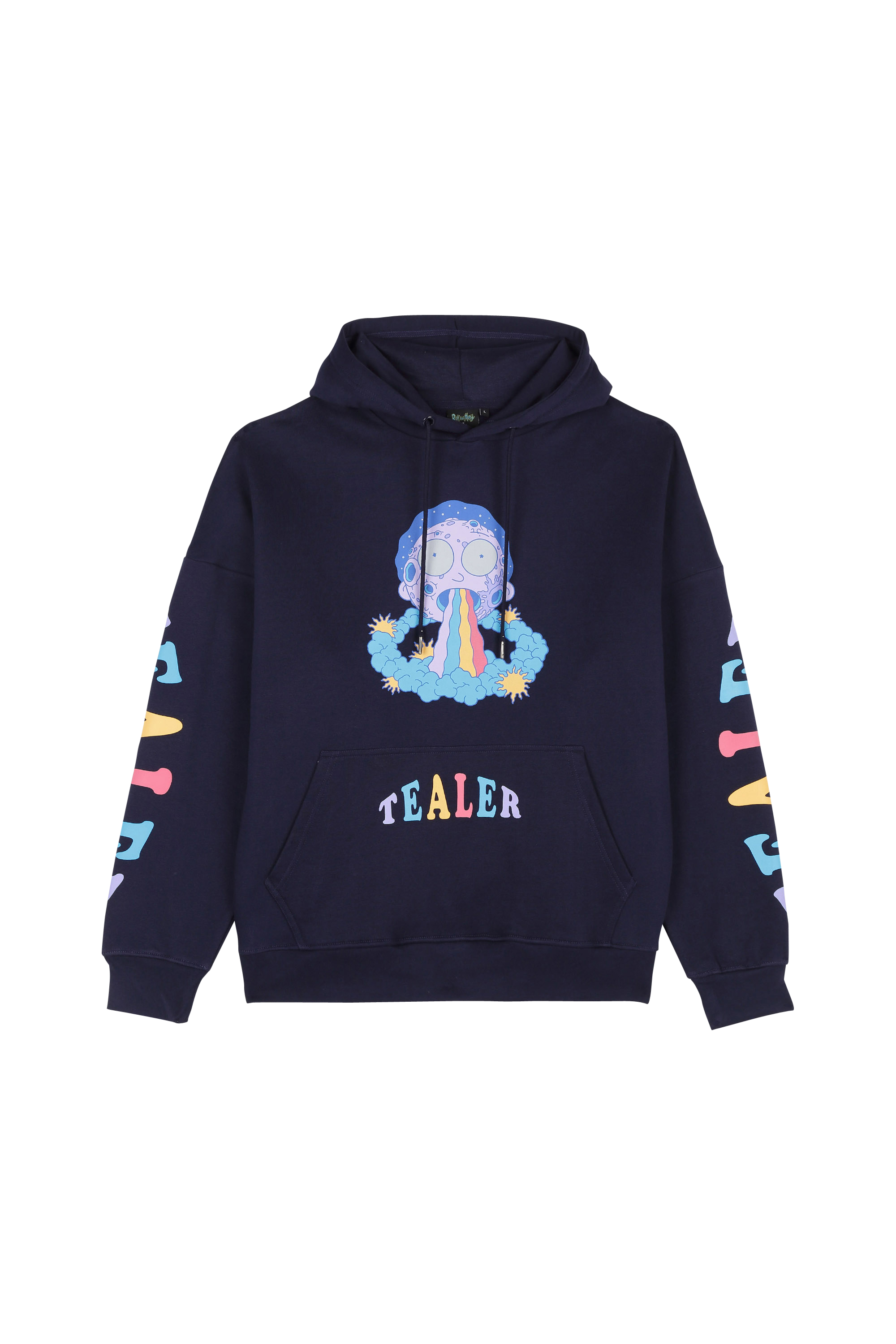 Hoodie - Tealer x Rick & Morty  Bleu