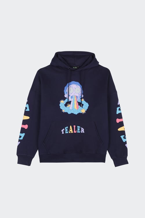 TEALER Hoodie - Tealer x Rick & Morty  Bleu