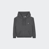 Regular-fit zip-up cotton-blend hoodie with Pony Player Double-Knit Full-Zip Hoodie Barclay heather/c1730