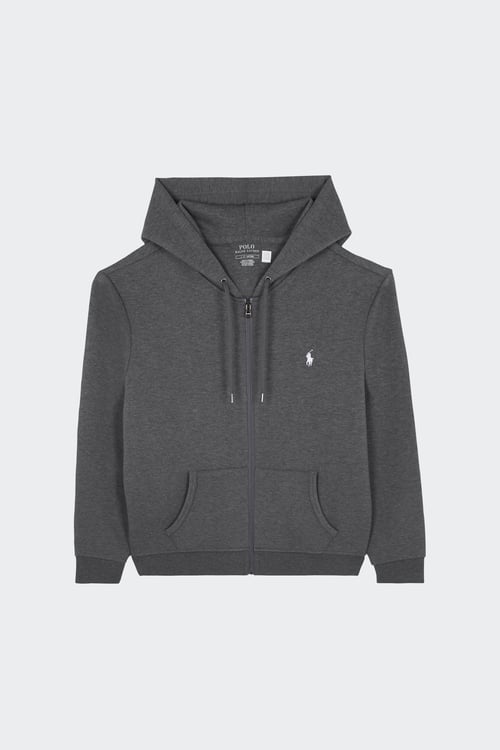 POLO RALPH LAUREN Hoodie zippé Gris